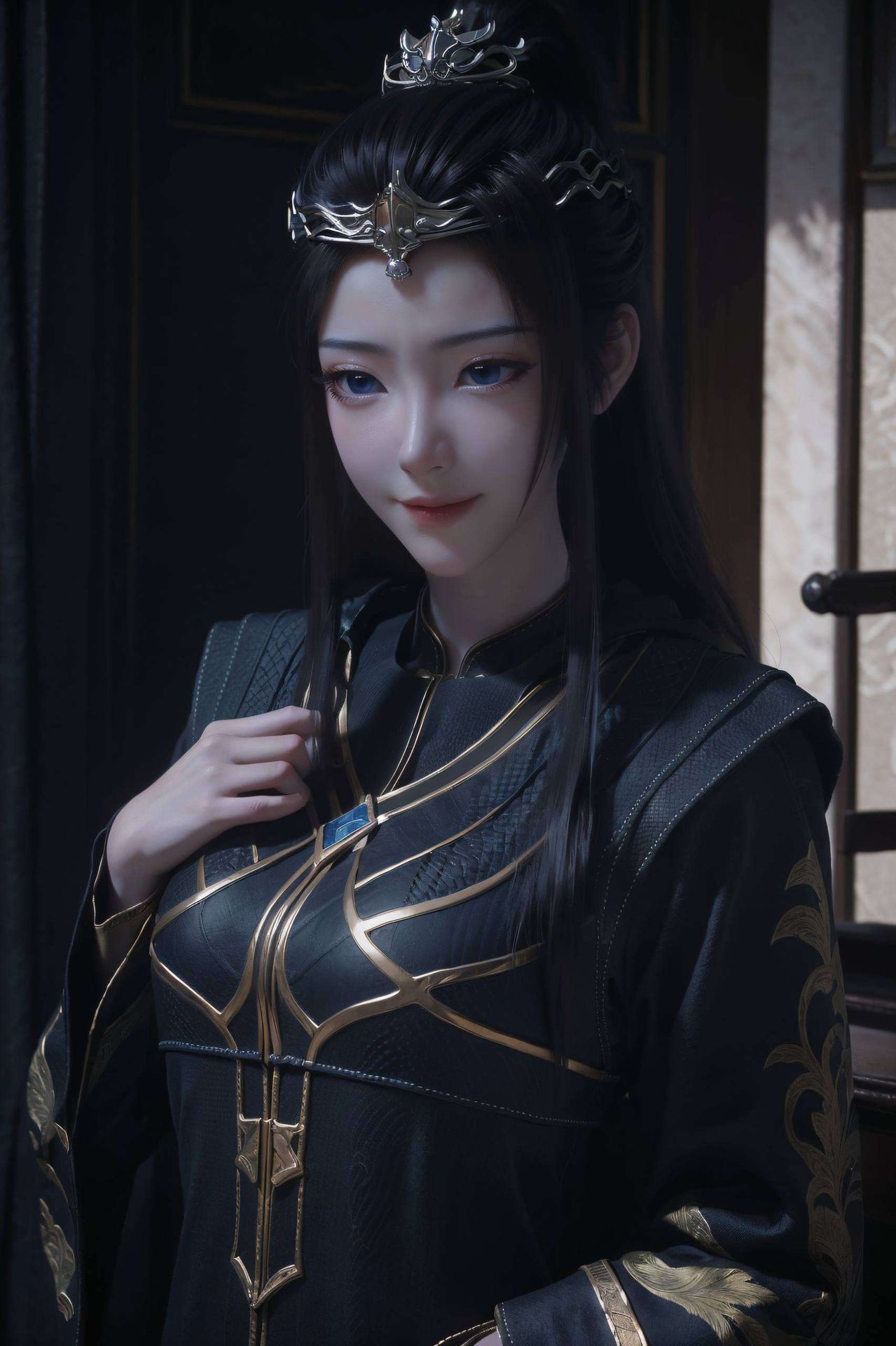 一瞥一笑间平板壁纸古香古色