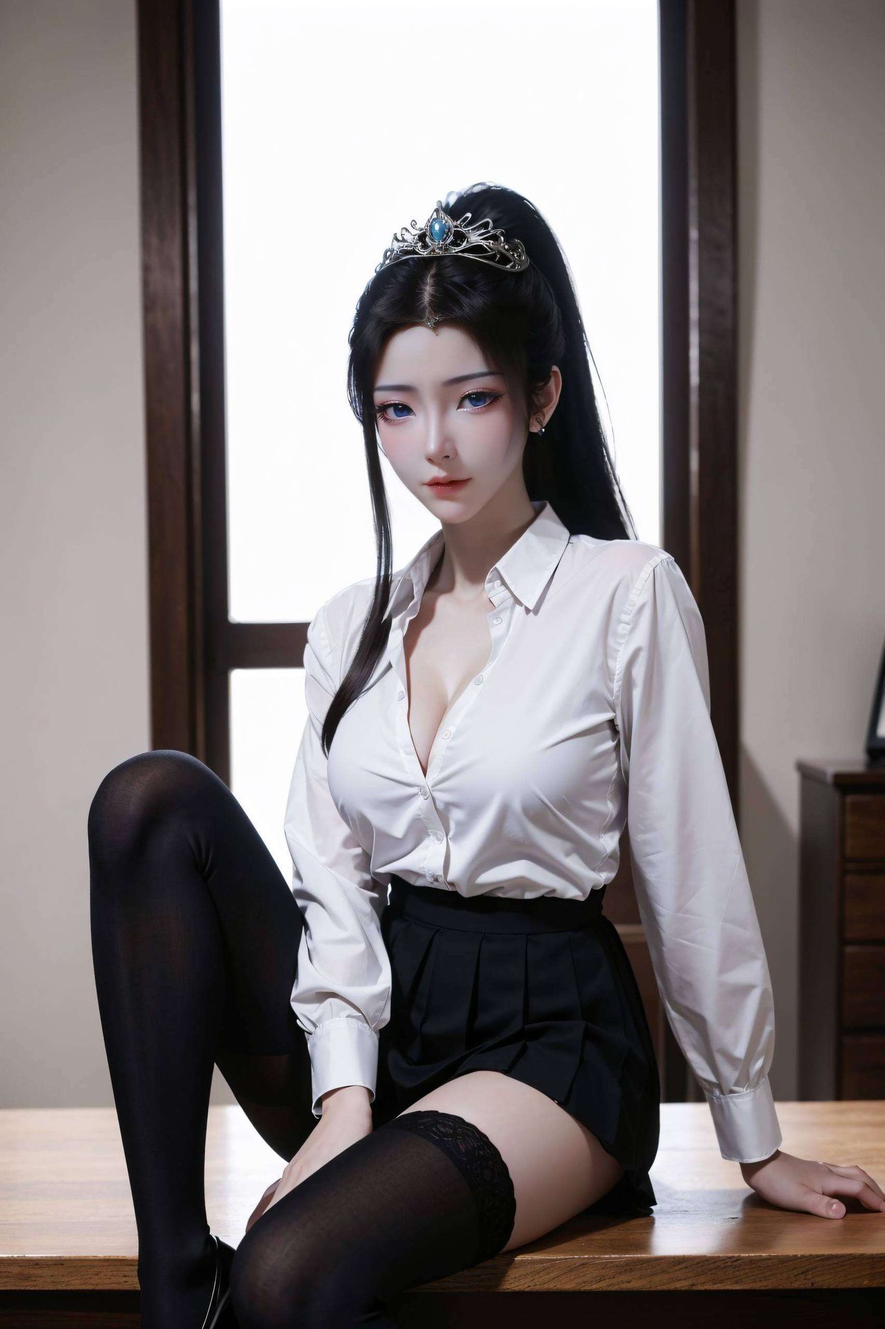 让古韵美女在单色iPad上绽放独特光彩AI国漫女神武瑶的古风形象尽显端庄与灵动