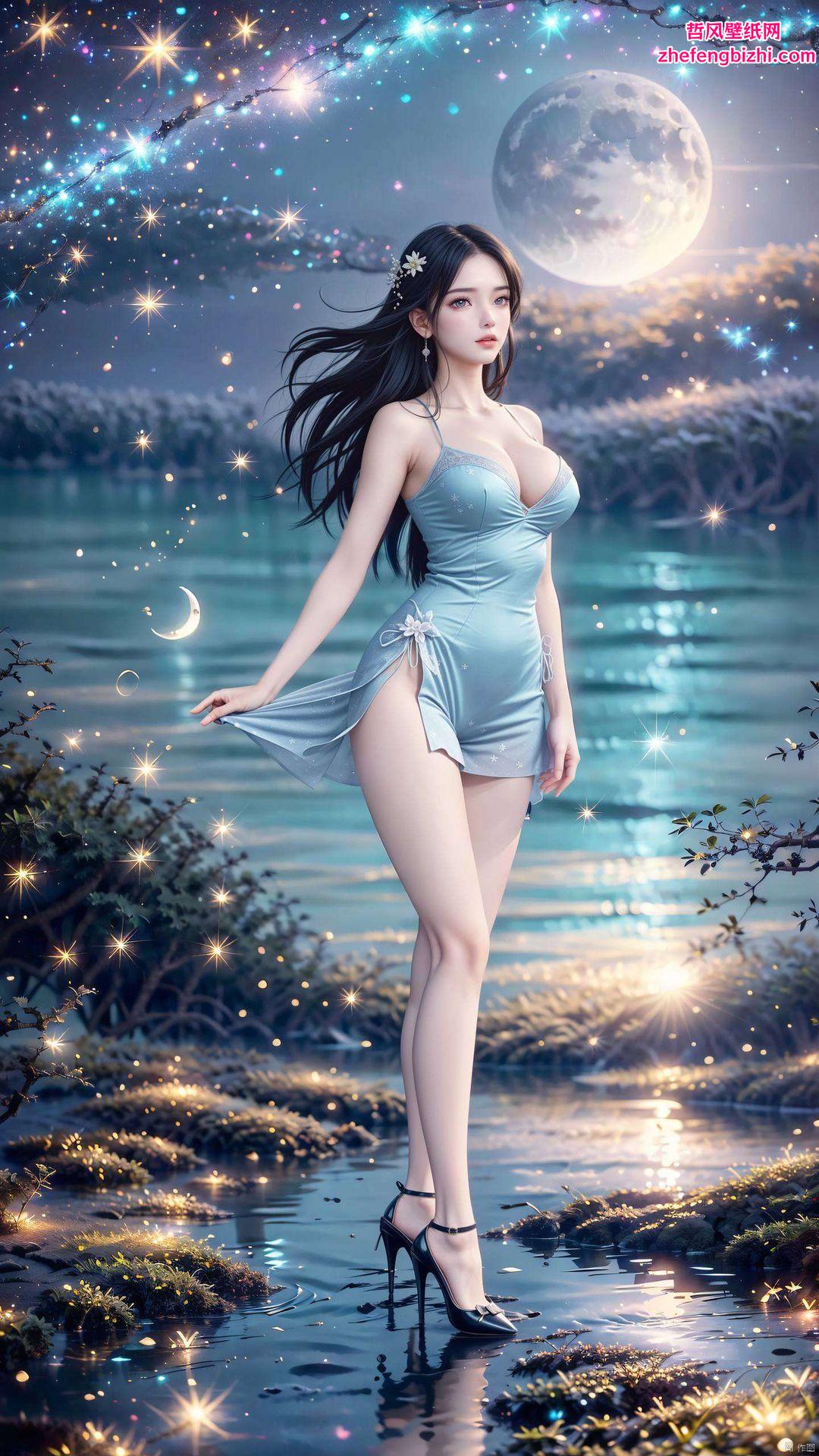 安卓国漫女神AI为你带来视觉盛宴月婵漫画动态壁纸