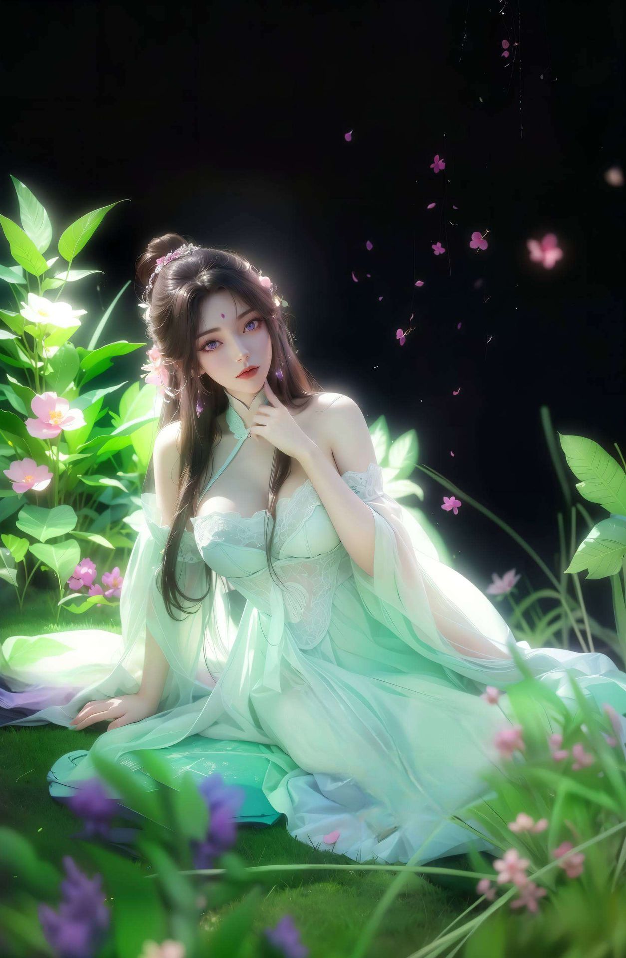 仿佛置身动漫世界细腻笔触描绘出梦幻般的神态