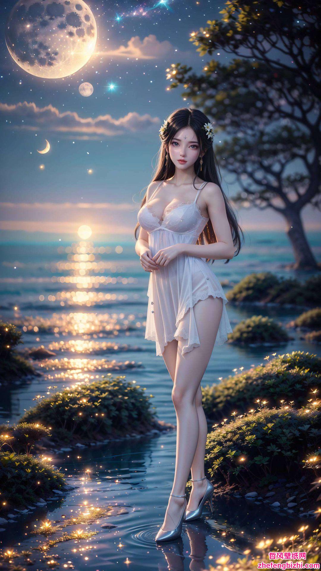 打造国漫女神的灵动之美都让桌面生动起来