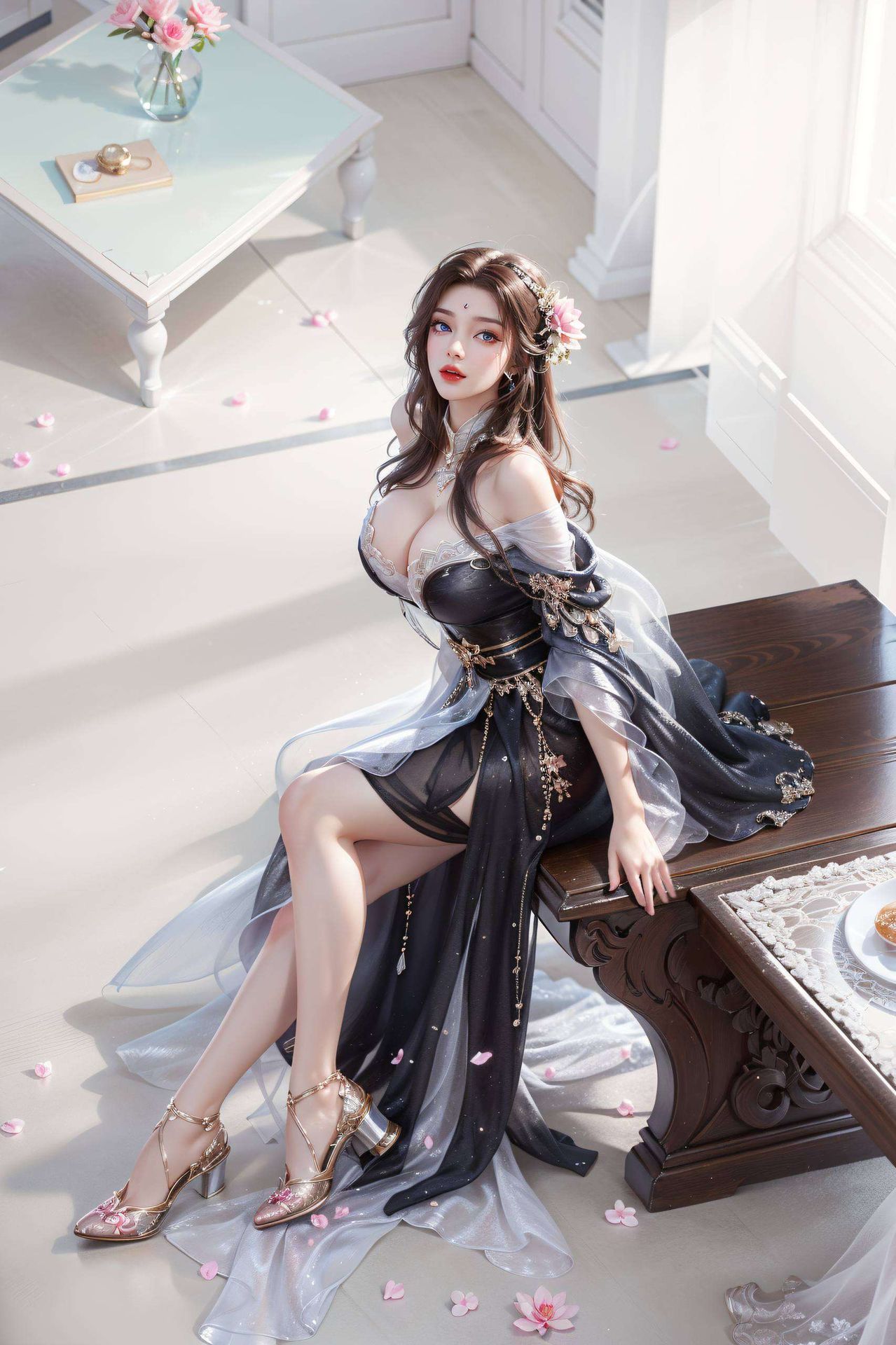 让她的倩影陪伴你每一个工作与学习的时刻国漫女神的魅力尽显！4K分辨率