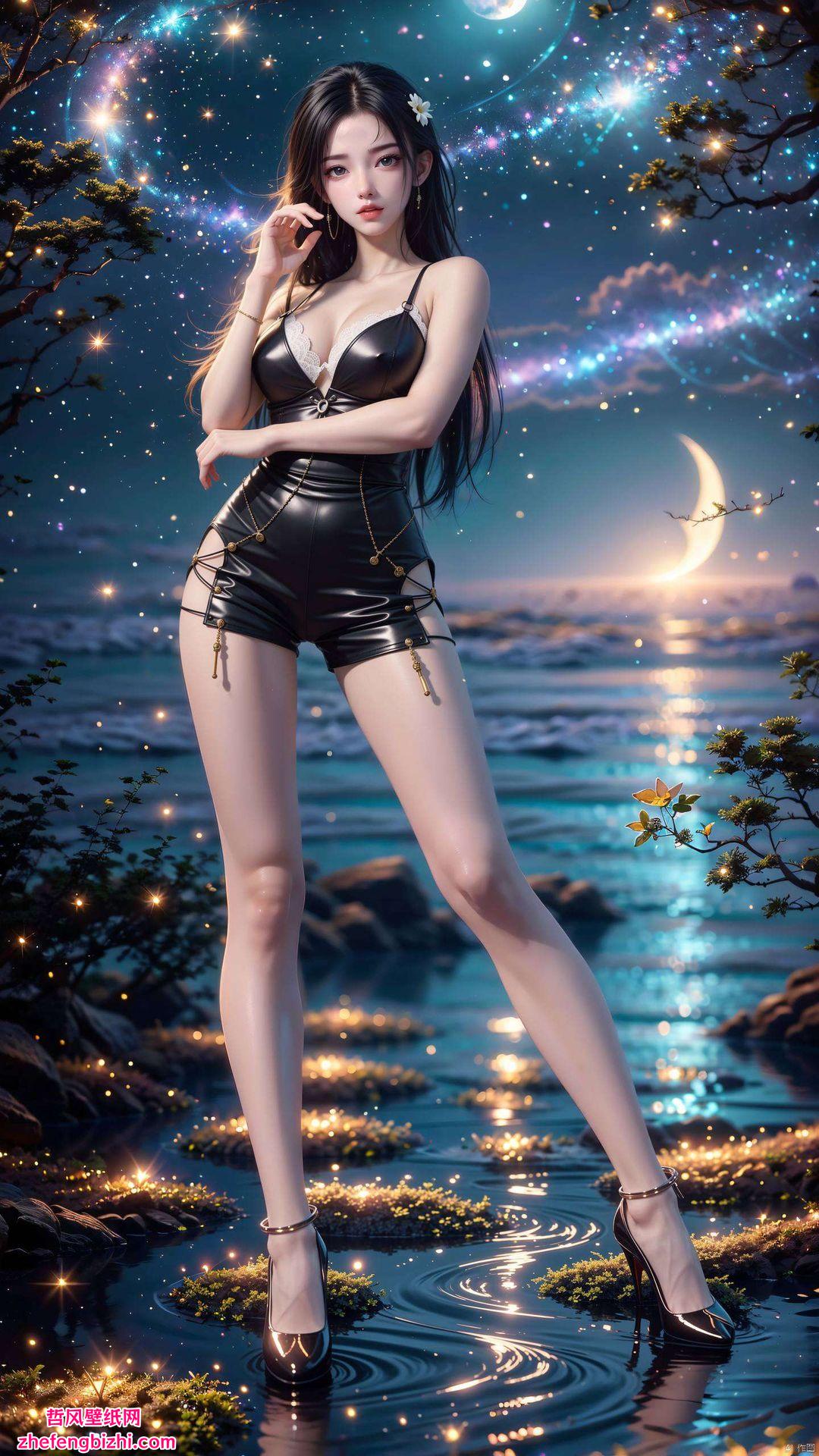 月婵的各种姿势素材这款月婵壁纸4K全屏手机