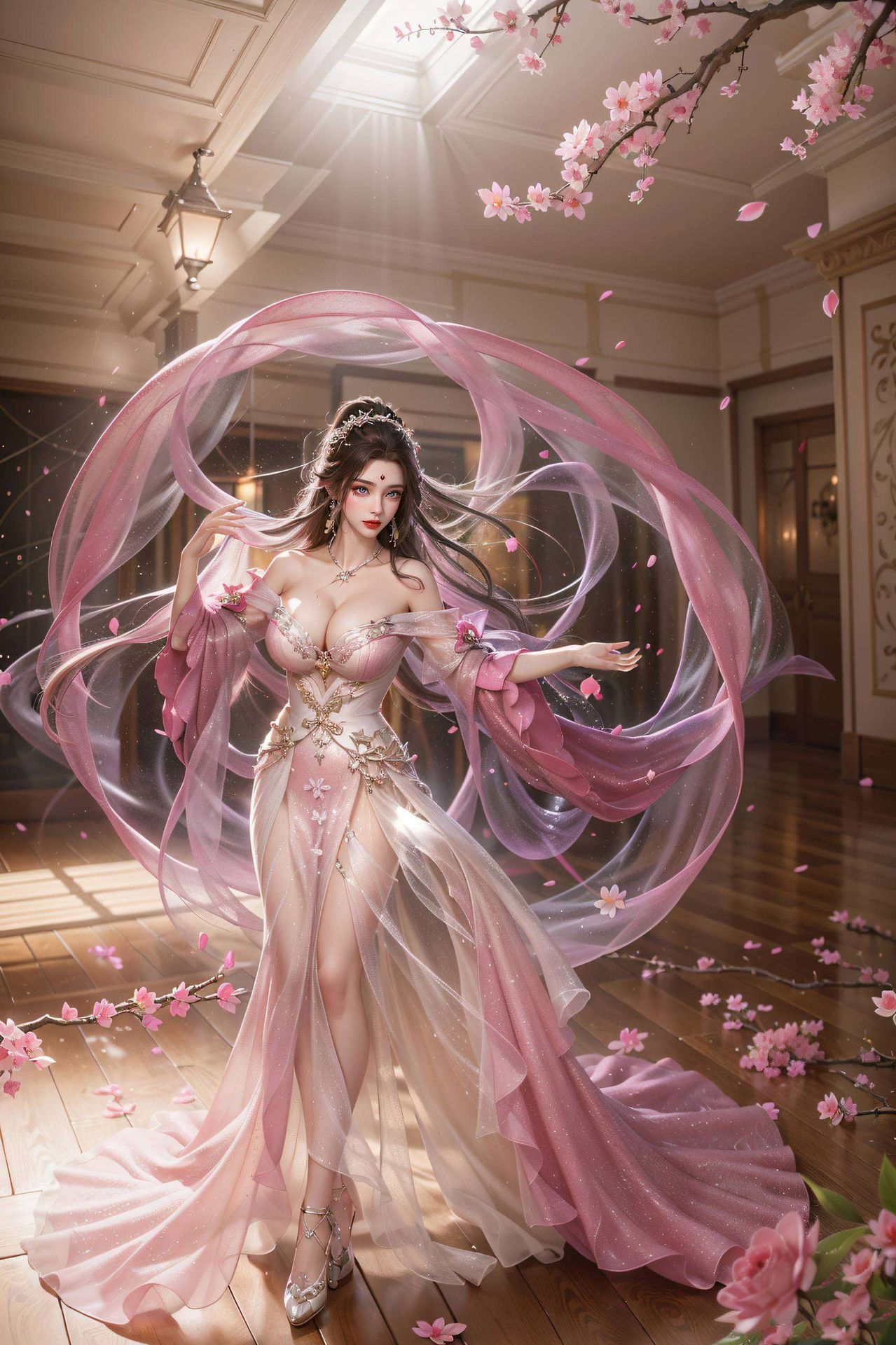 国漫女主灵动神韵尽显抽象艺术融入国漫风华