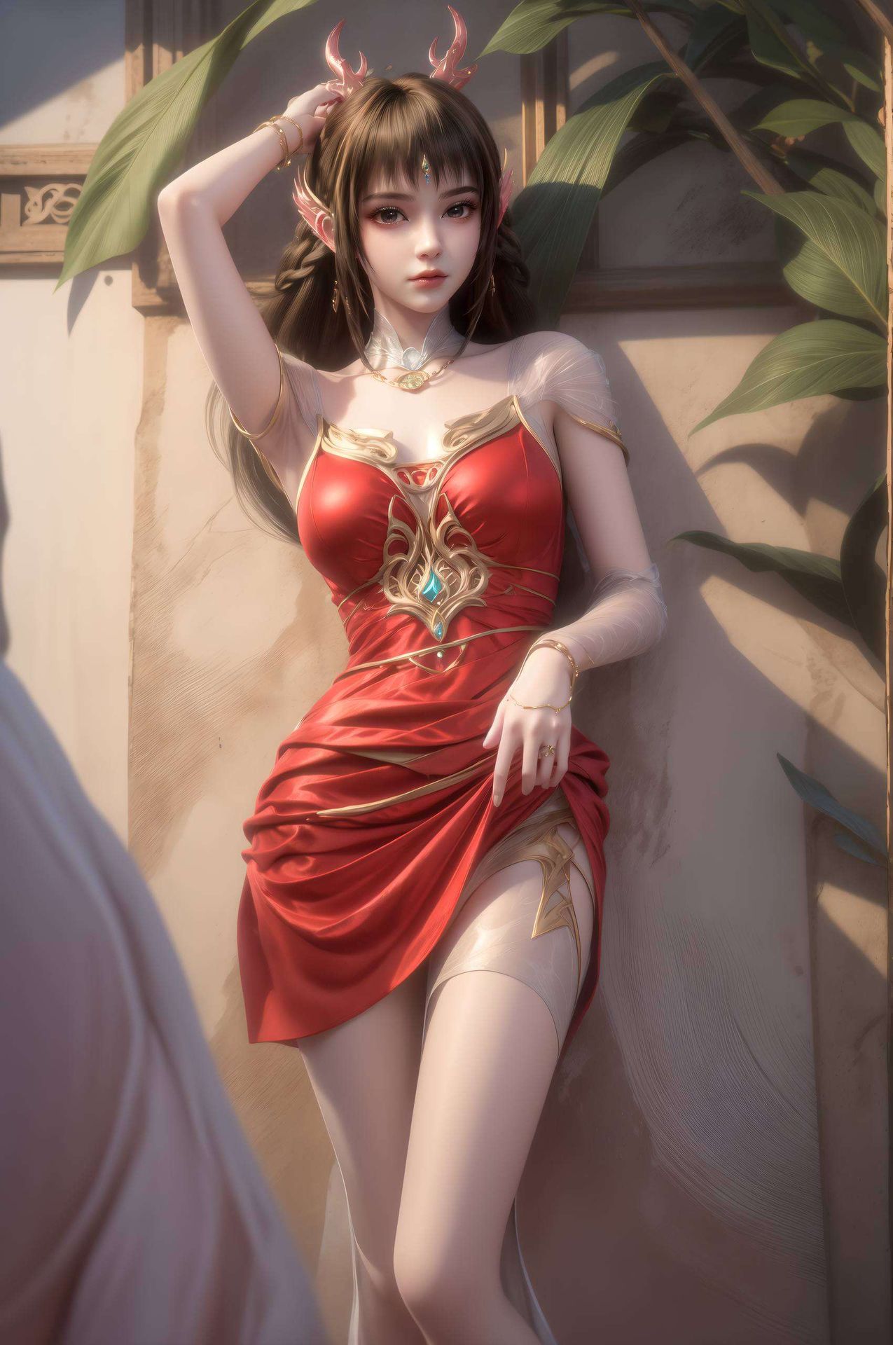 将她的每一个动作细节描绘得栩栩如生为你的Win10桌面增添一抹别样的风情