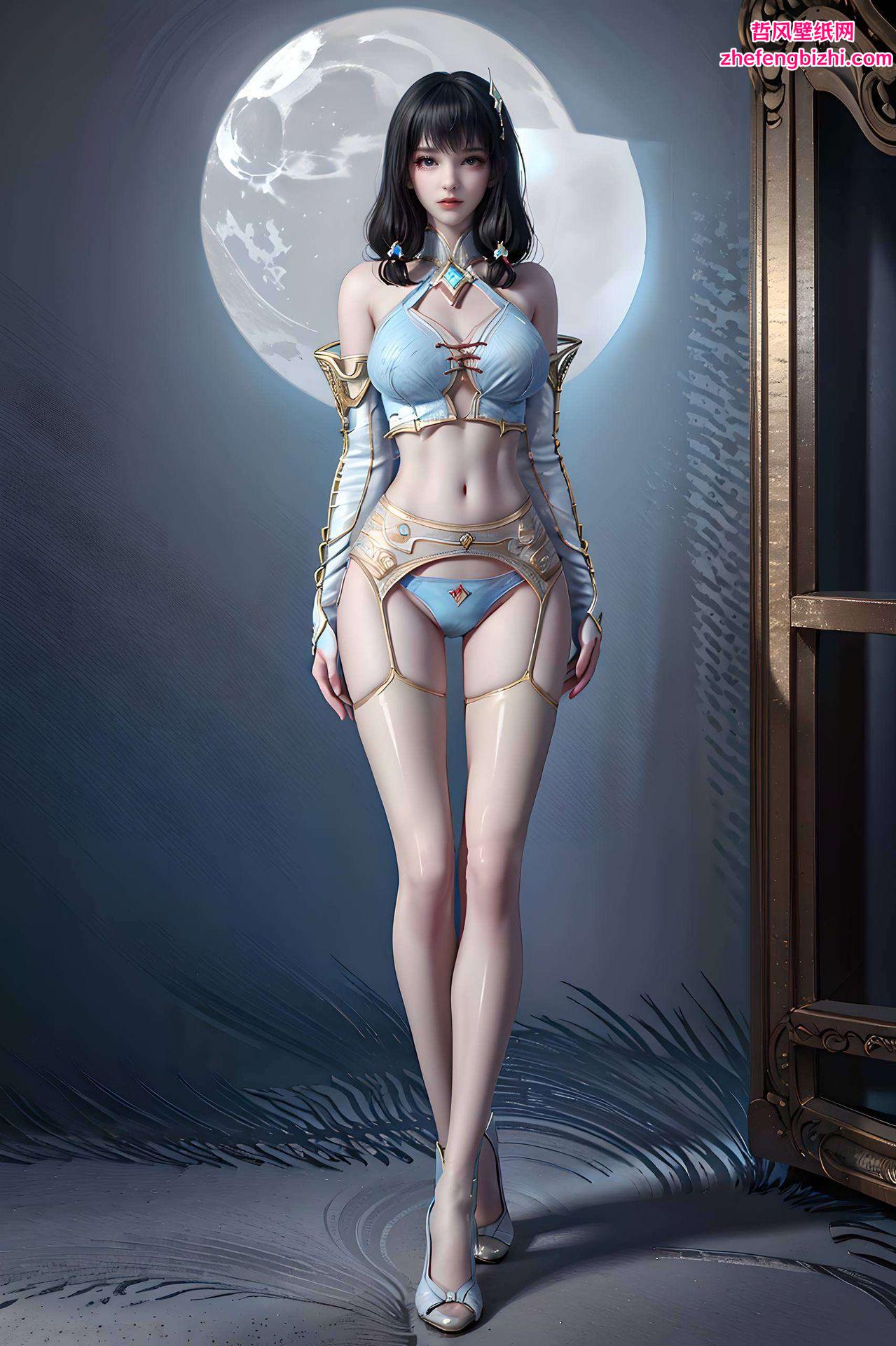 为你带来4K高清国漫女神——鲸落的可爱形象让人一见倾心