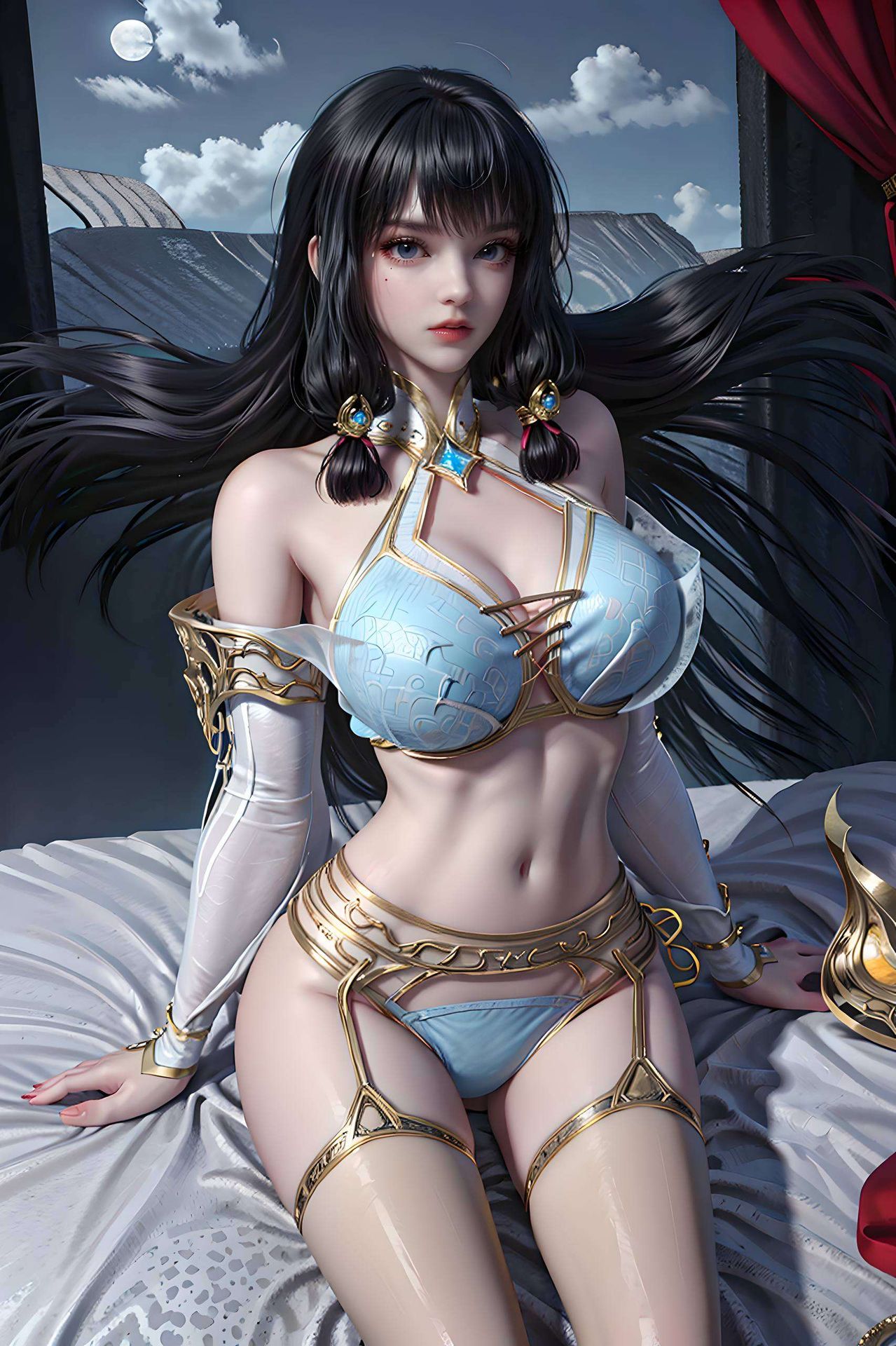 以其清纯可爱的形象细腻的笔触与鲜明的色彩