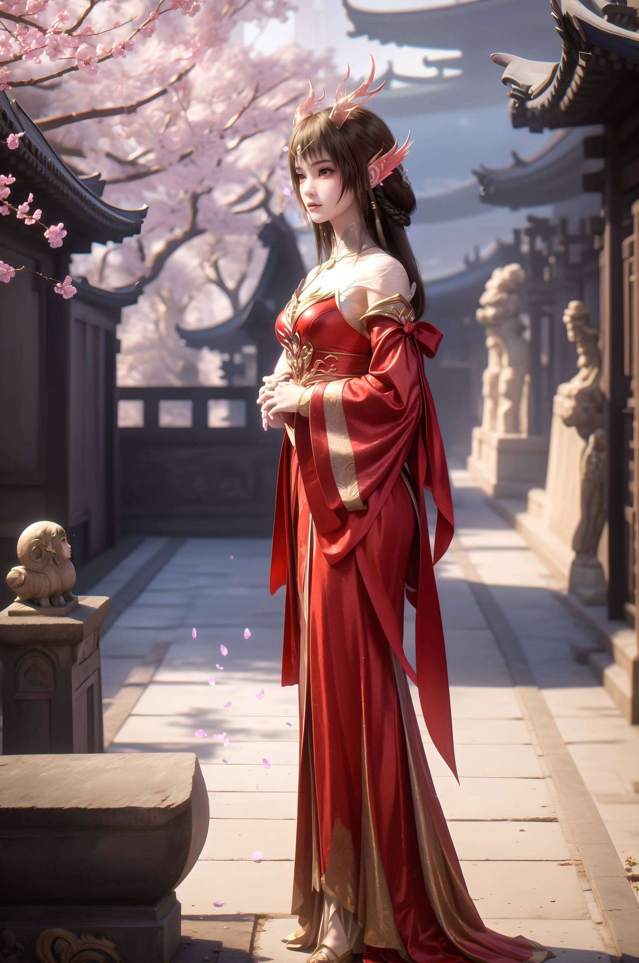 Ins风设计‘云落壁纸去哪找你’？4K高清女主AI护眼壁纸