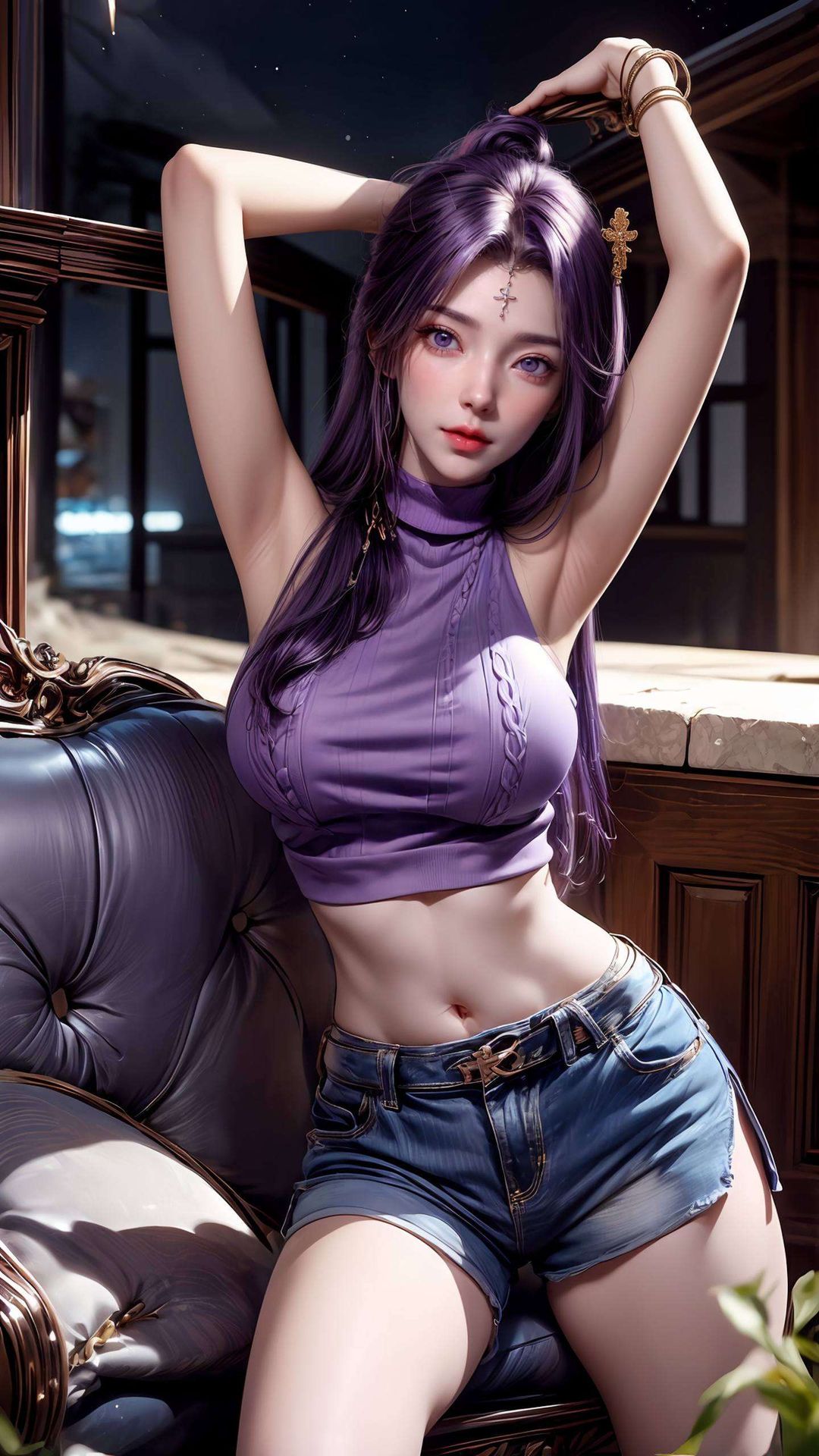 AI打造的美女壁纸与易容建模的云曦共度美好时光