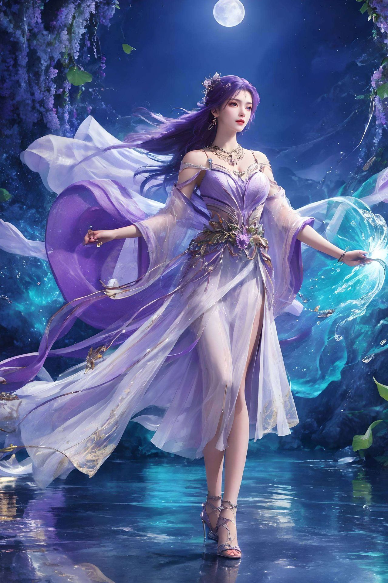 国漫美女的渐变魅力从清新脱俗到华丽高贵