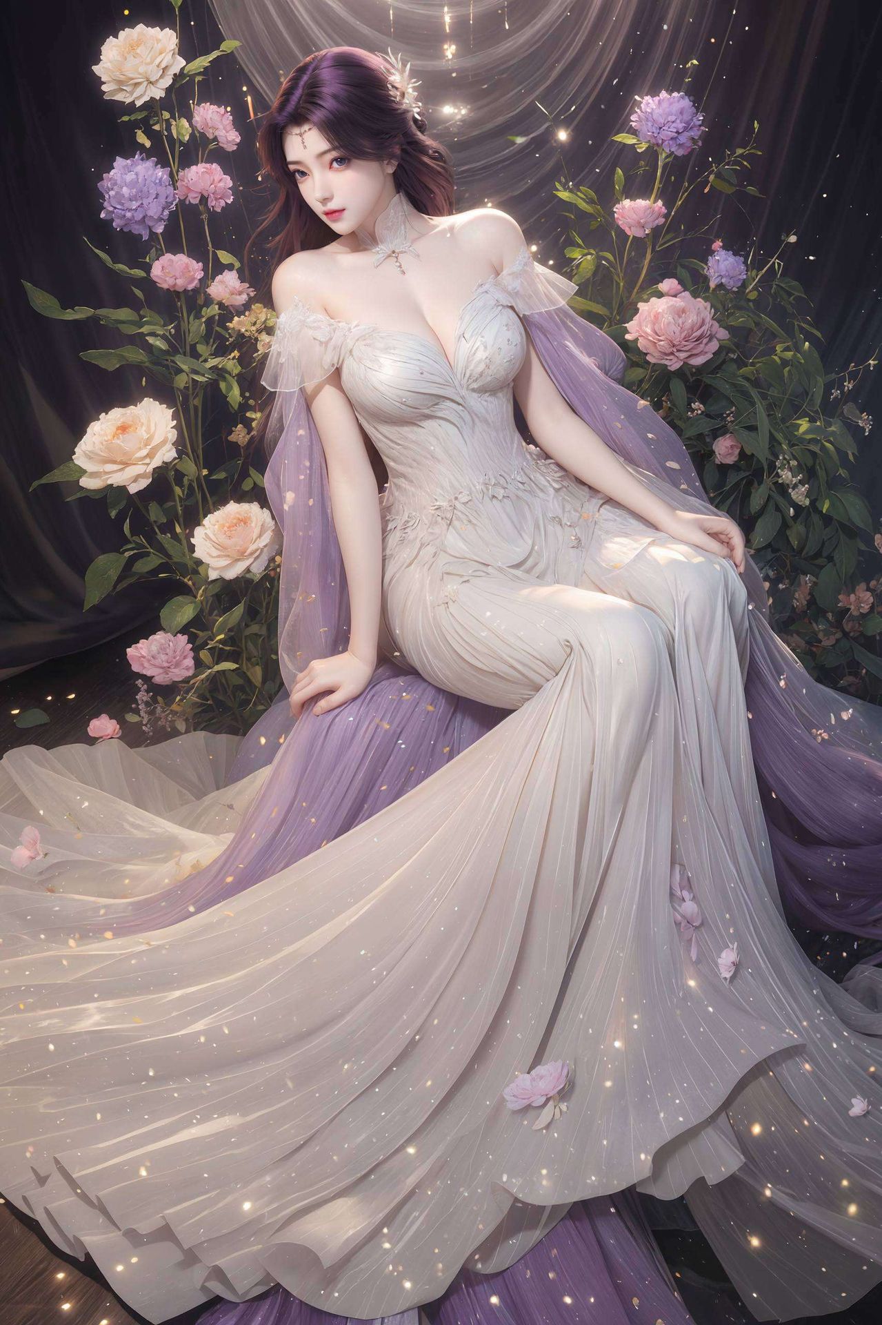 以其独特的国漫美女魅力细腻的线条描绘