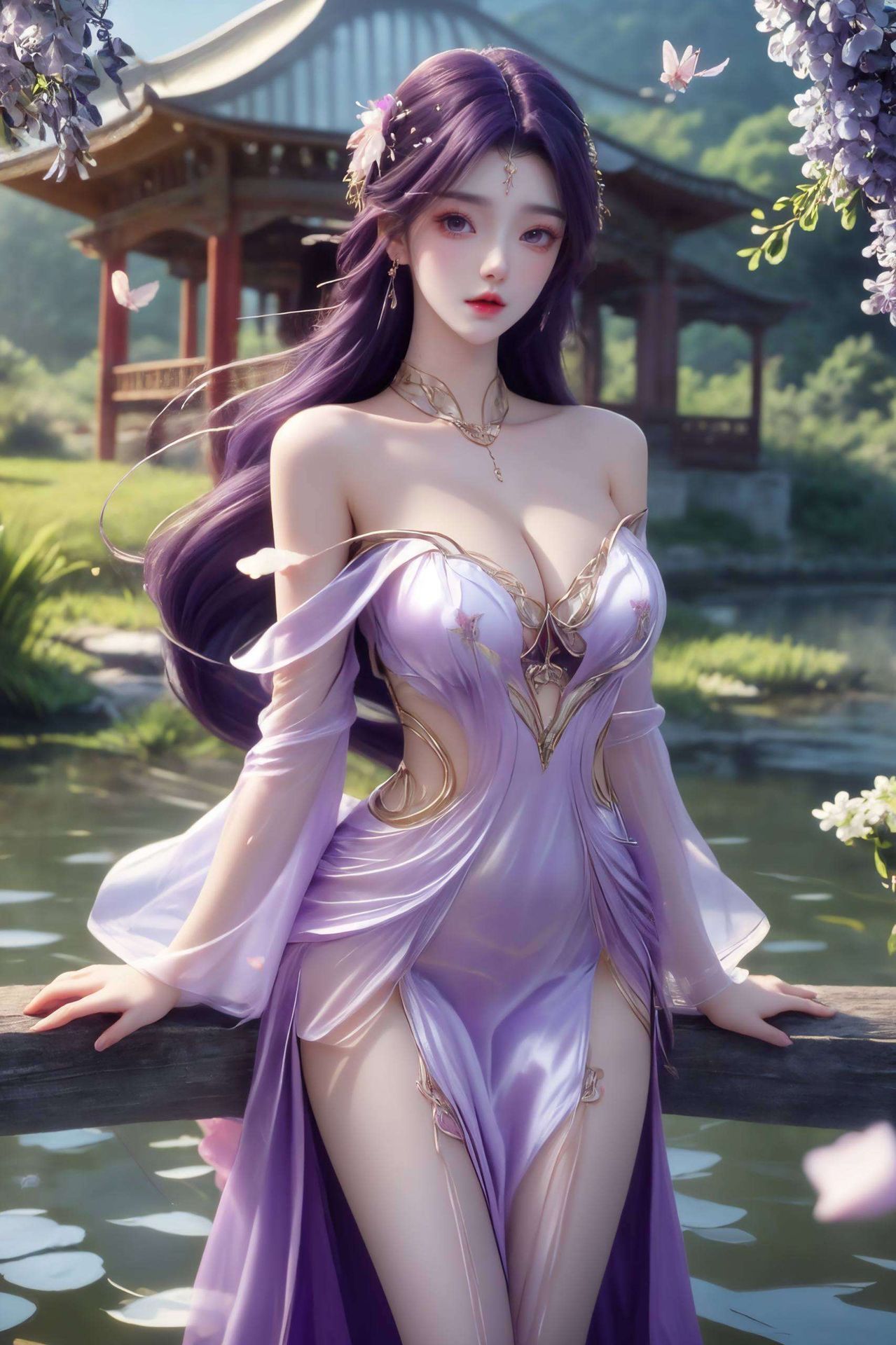 两位国漫界的美女携手亮相于这款精心打造的电脑壁纸