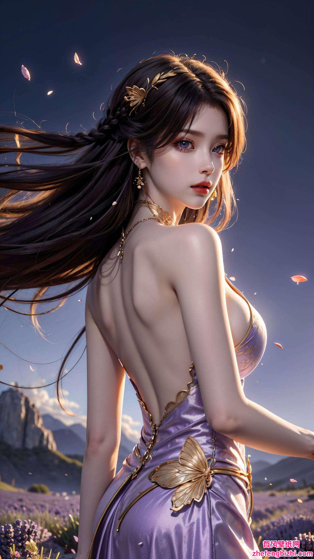 细腻纹理映衬国漫美女魅力清新色调温柔呵护你的眼睛