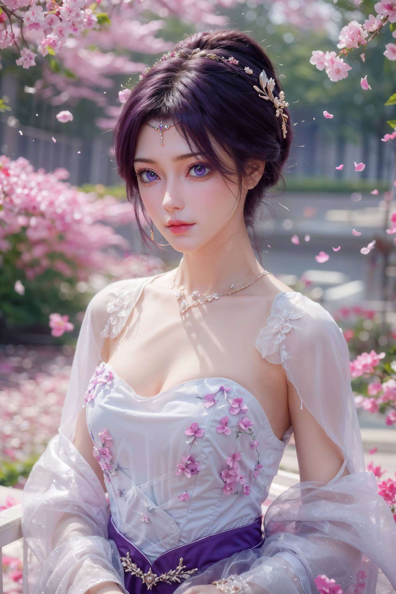 对称的构图让她主页壁纸更显精致高清横屏展现