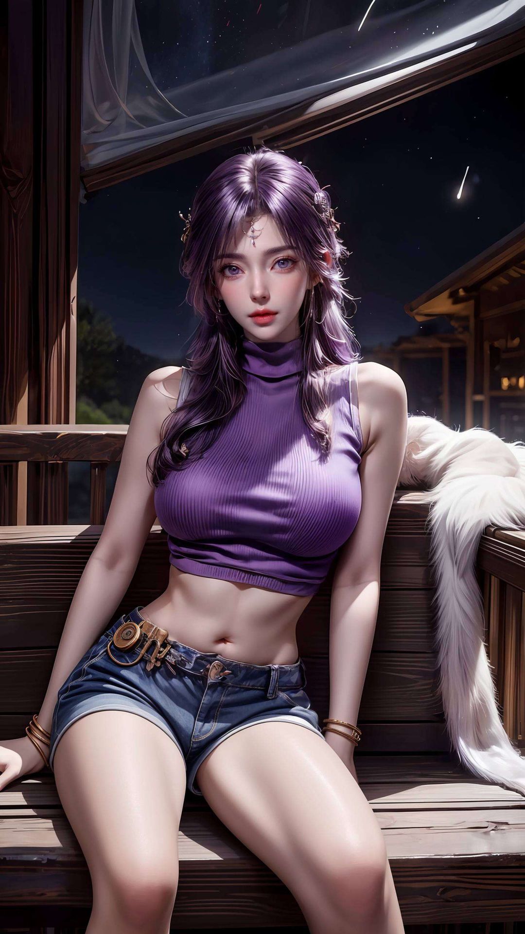 在这张国漫女主AI专集超厲害平板壁纸中完美融合都能感受到那份独特的魅力与浪漫