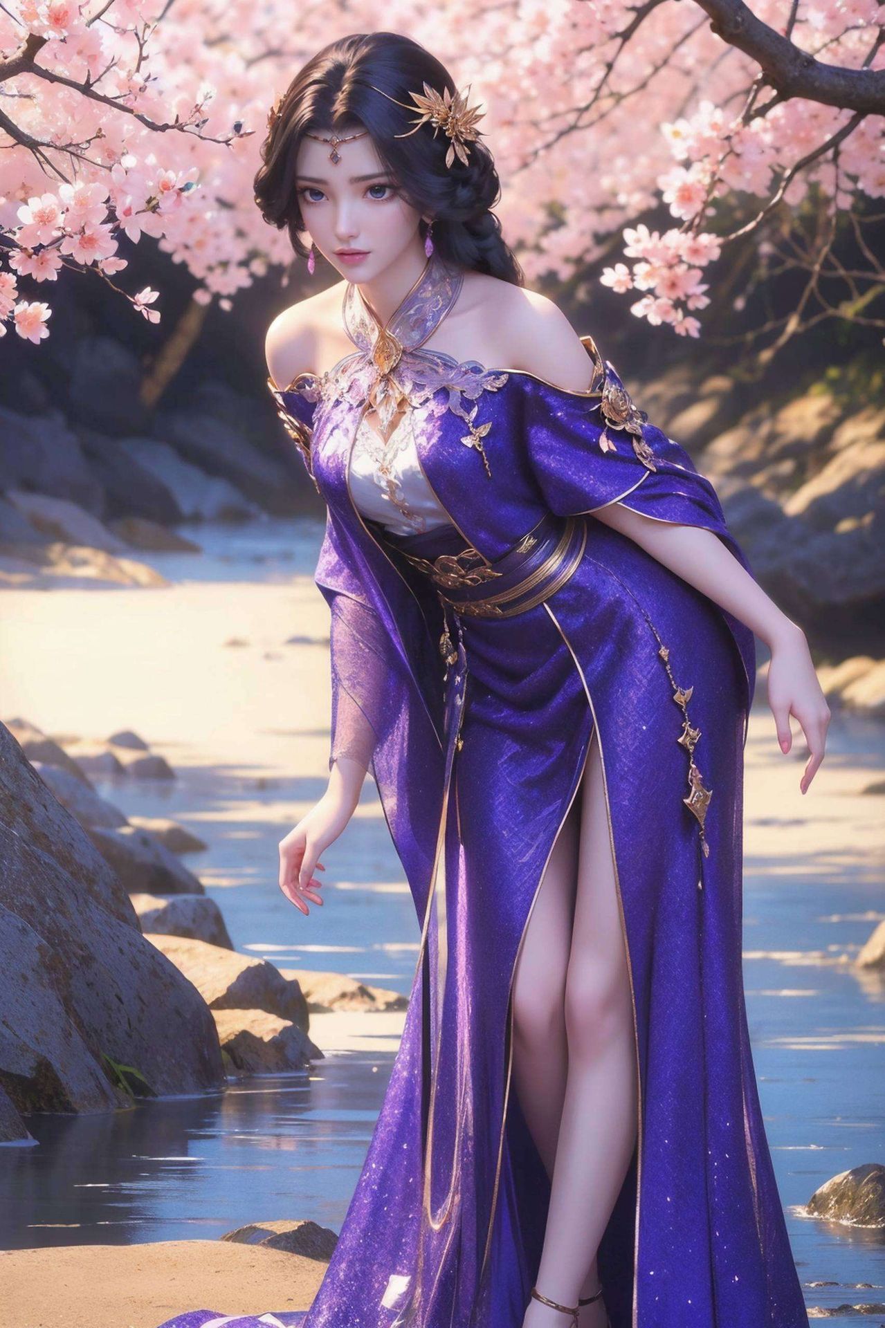 如同一幅动人的画卷荒与云曦这对国漫界的金童玉女