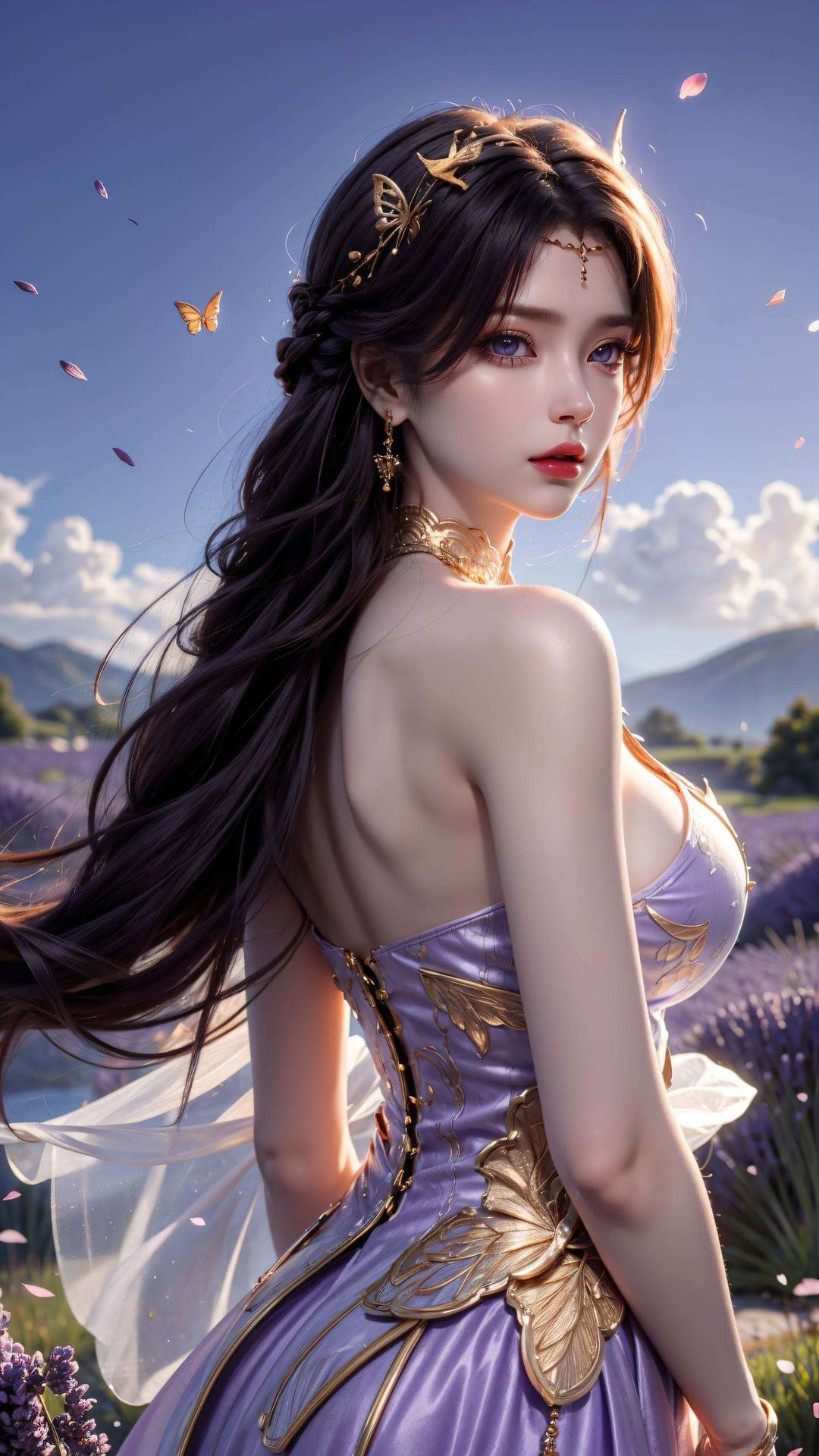 绘制细腻的花卉纹理这款AI绘画的电脑桌面壁纸