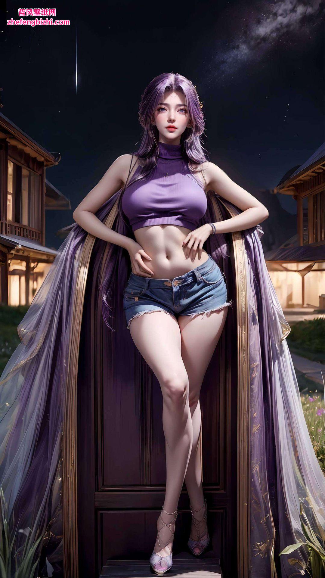 2k高清简洁壁纸捕捉了她每一个细节的璀璨银色的光影在她身后流转