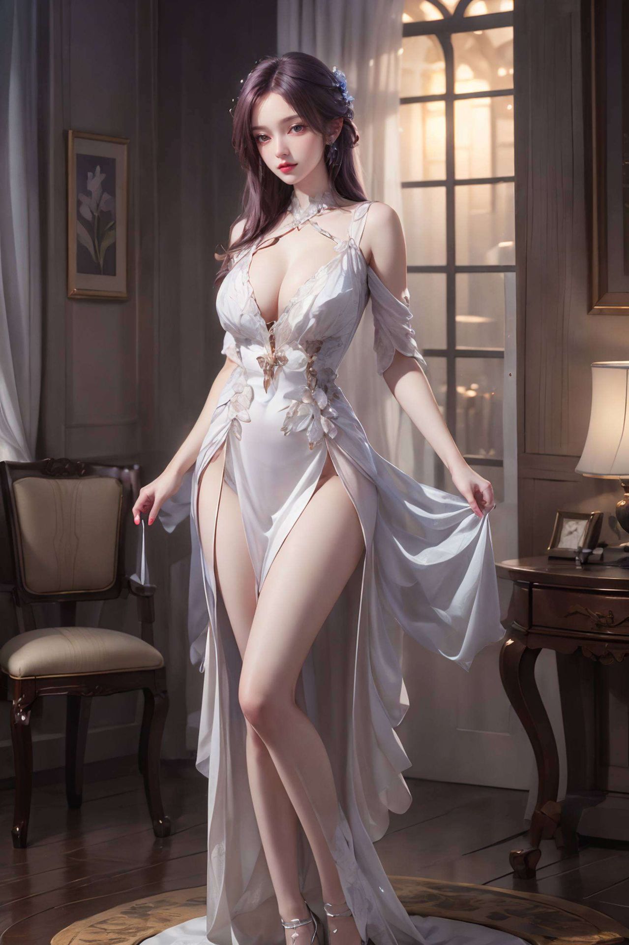 细腻描绘出女主的柔美与神秘让人沉浸在这份宁静与美好之中