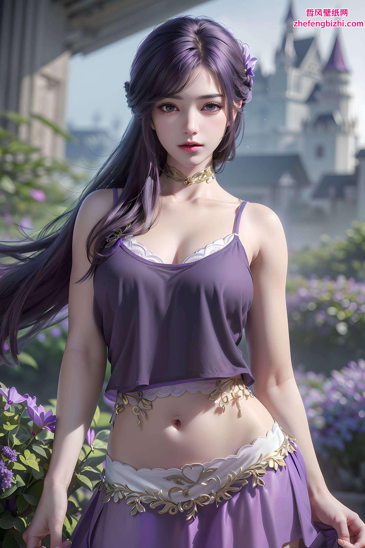 无论是静态的静谧还是动态的飘逸细腻笔触勾勒出她的柔美身姿