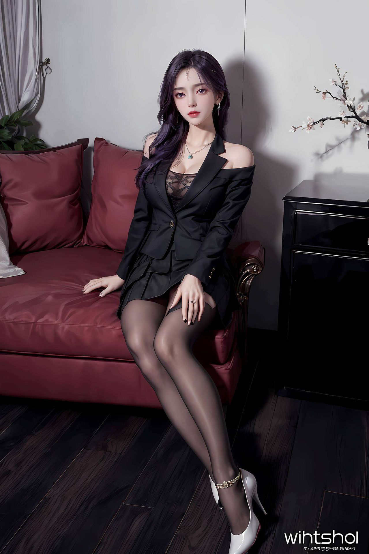 细腻的笔触描绘出他们深情对视的瞬间不仅为你的桌面带来一抹浪漫色彩