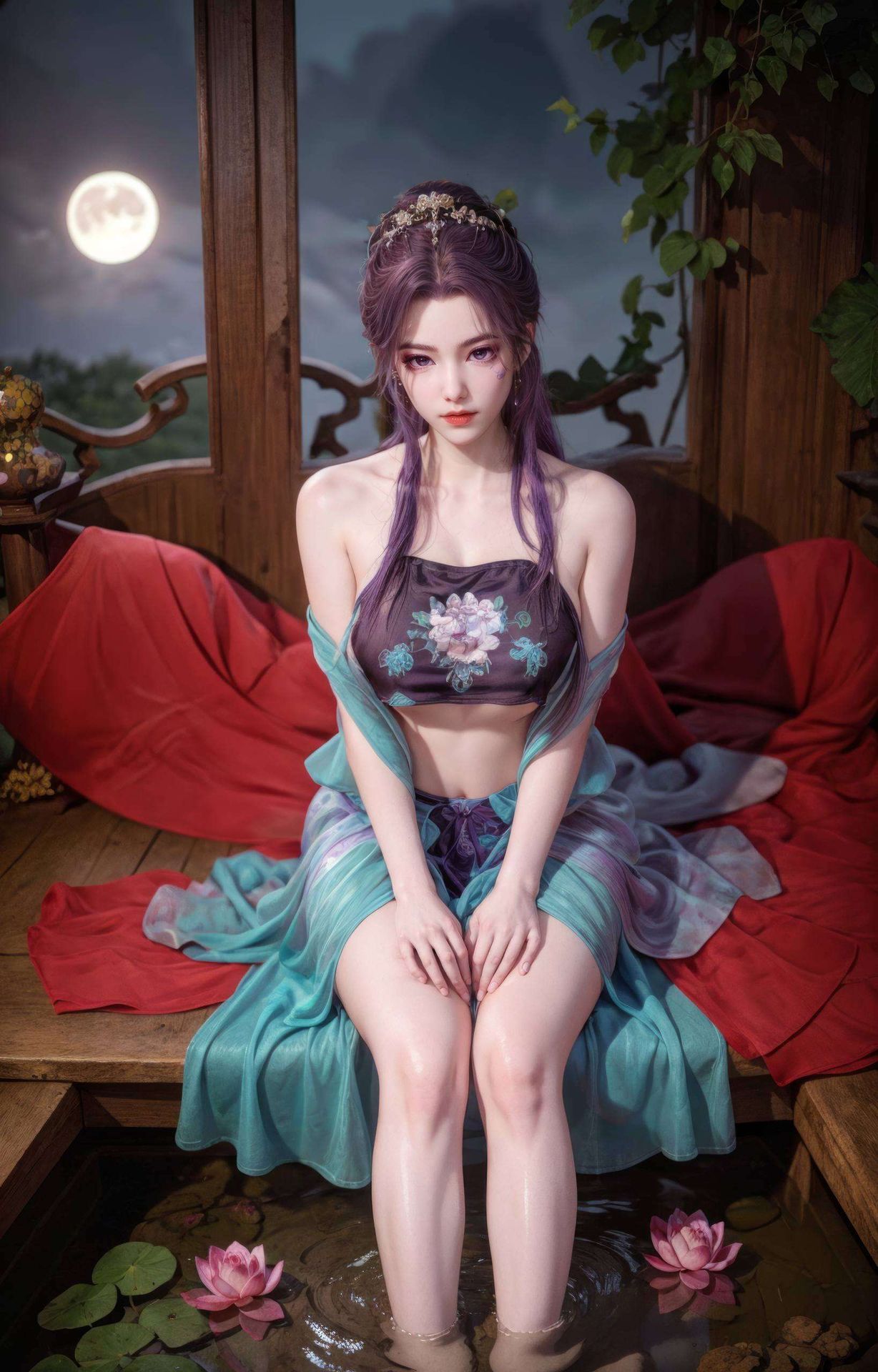 细腻的线条勾勒出古典美人的婉约风姿高清画质让每一处细节都栩栩如生