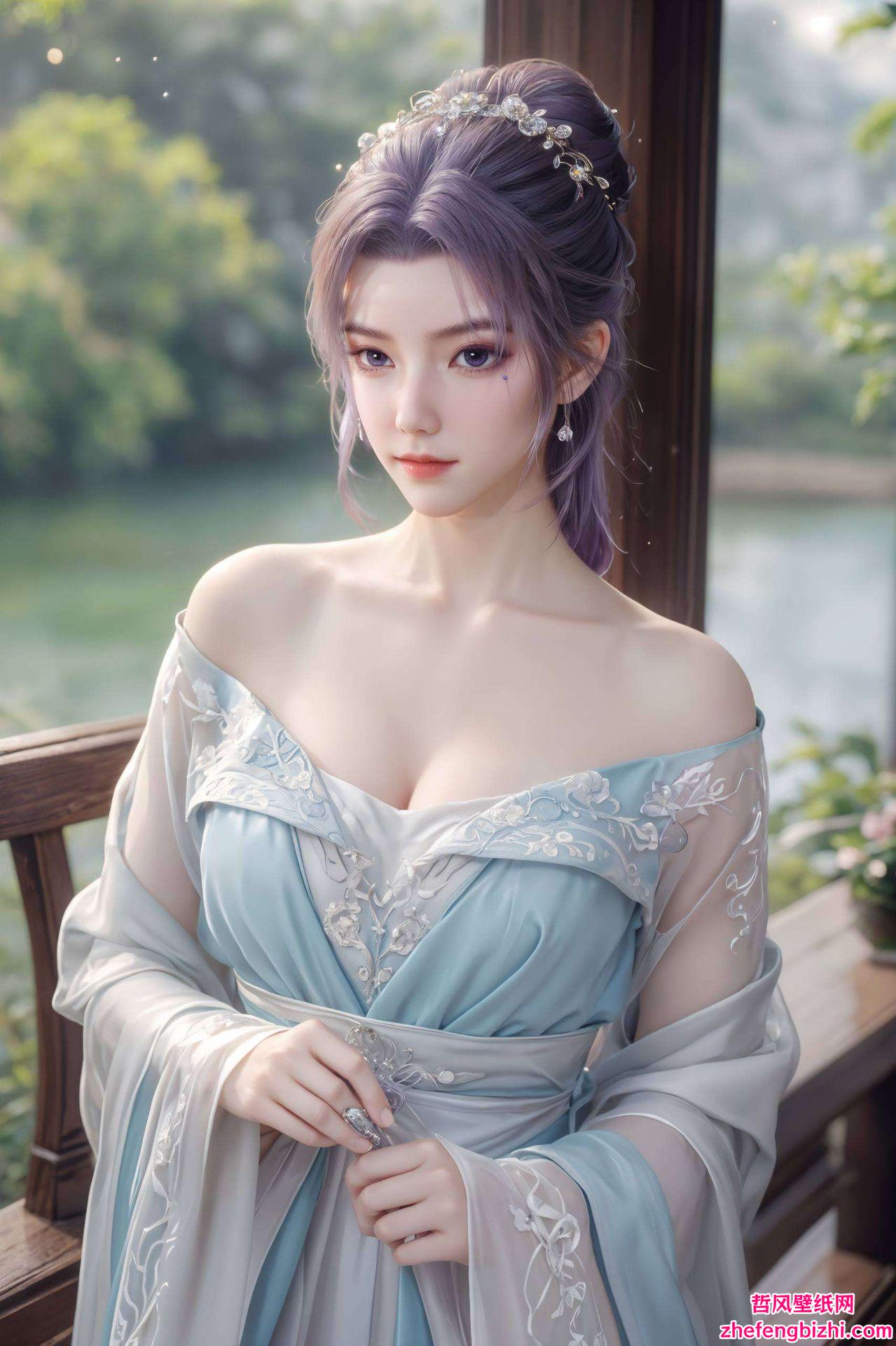 简洁的壁纸设计云霄辫子壁纸