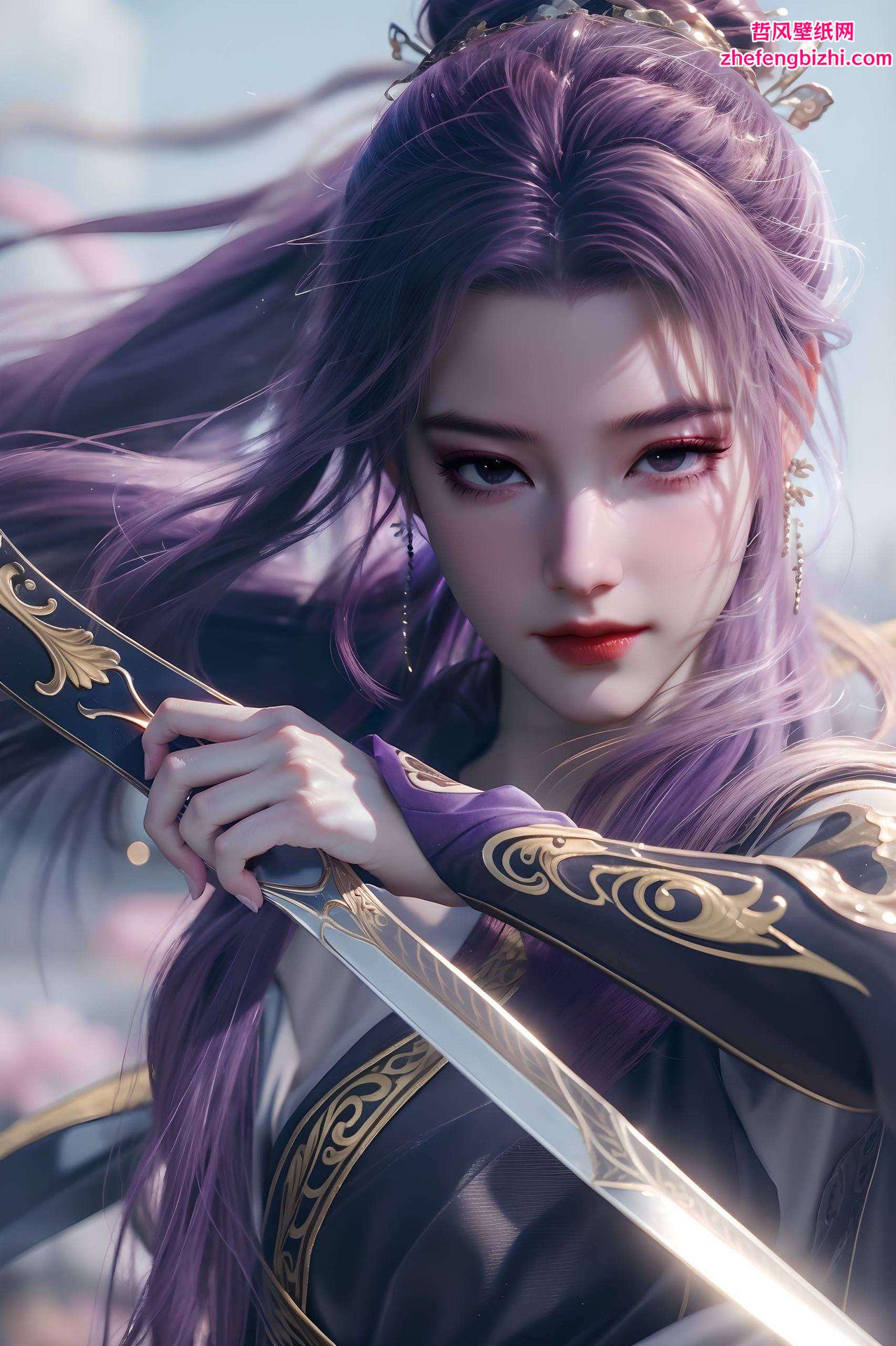 以细腻的笔触描绘国漫女神云霄为你的平板、手机增添一抹国风魅力