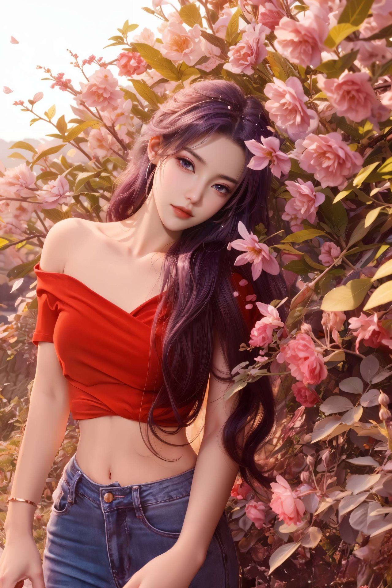 尽在这款国漫女主AI免费壁纸中尽享国漫美女艺术壁纸