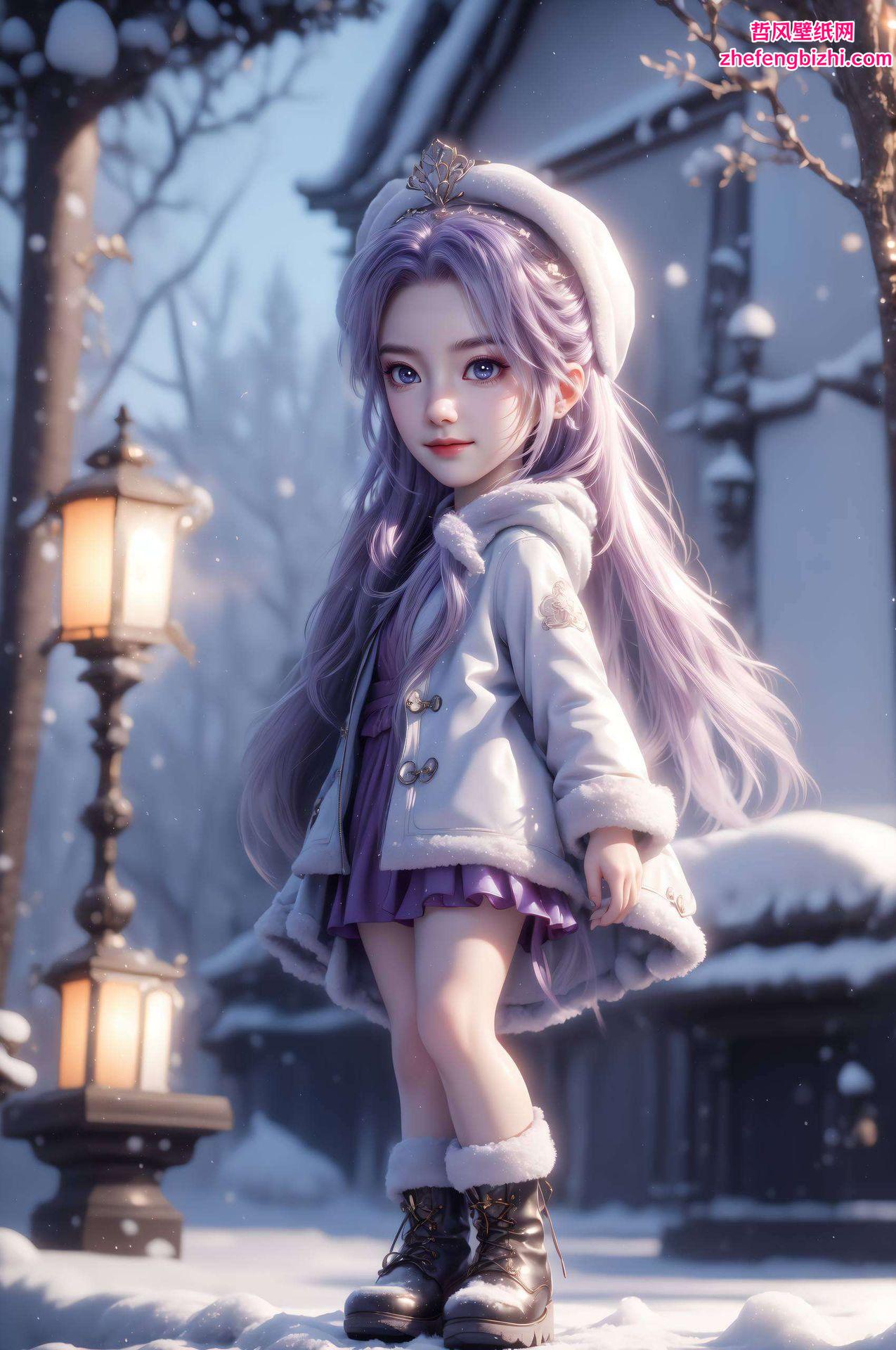 画面中的AI女神灵动飘逸以云霄特辑壁纸高清竖屏的形式呈现