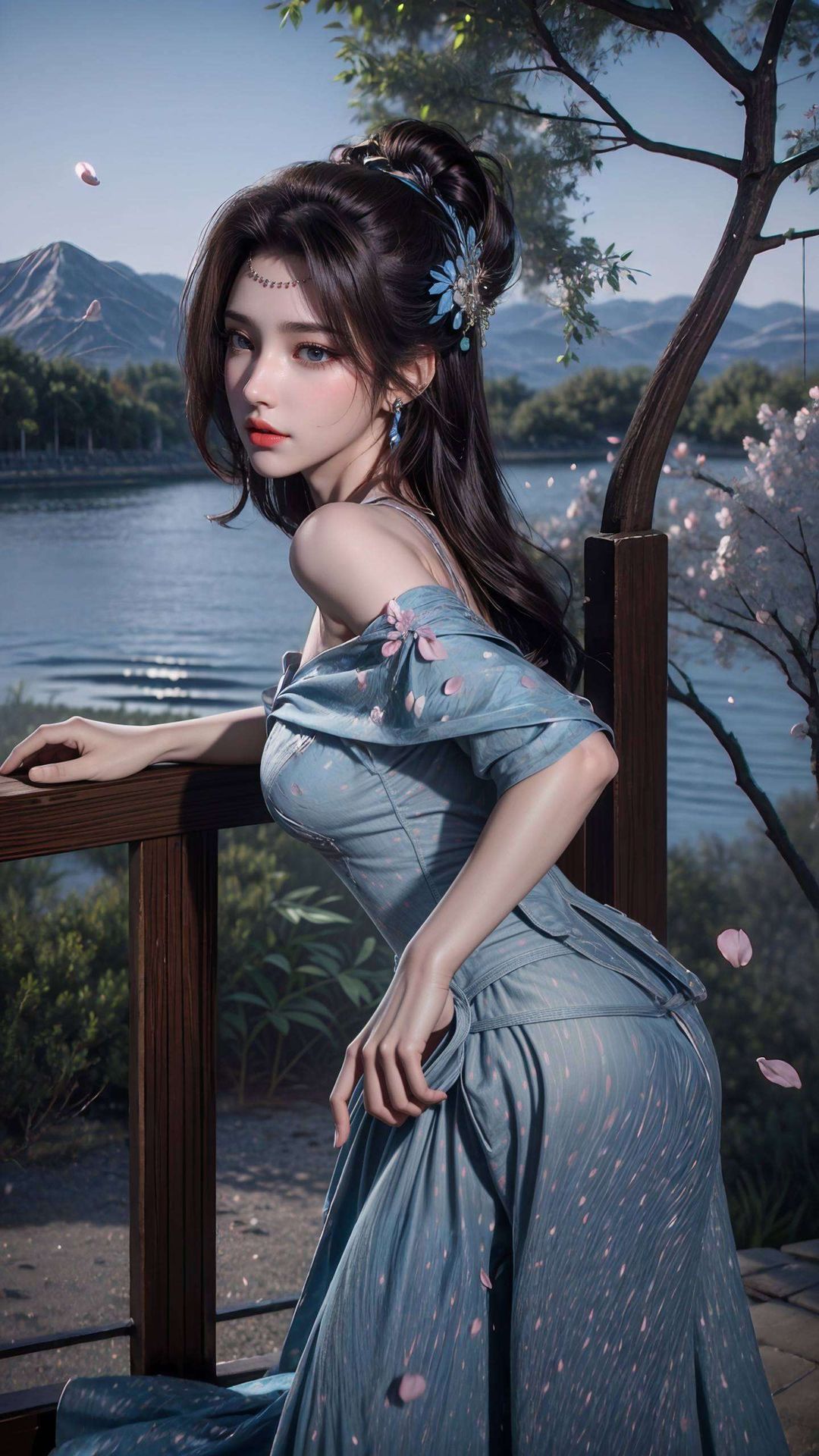 沉浸于紫色桌布的深邃梦境这幅手绘壁纸