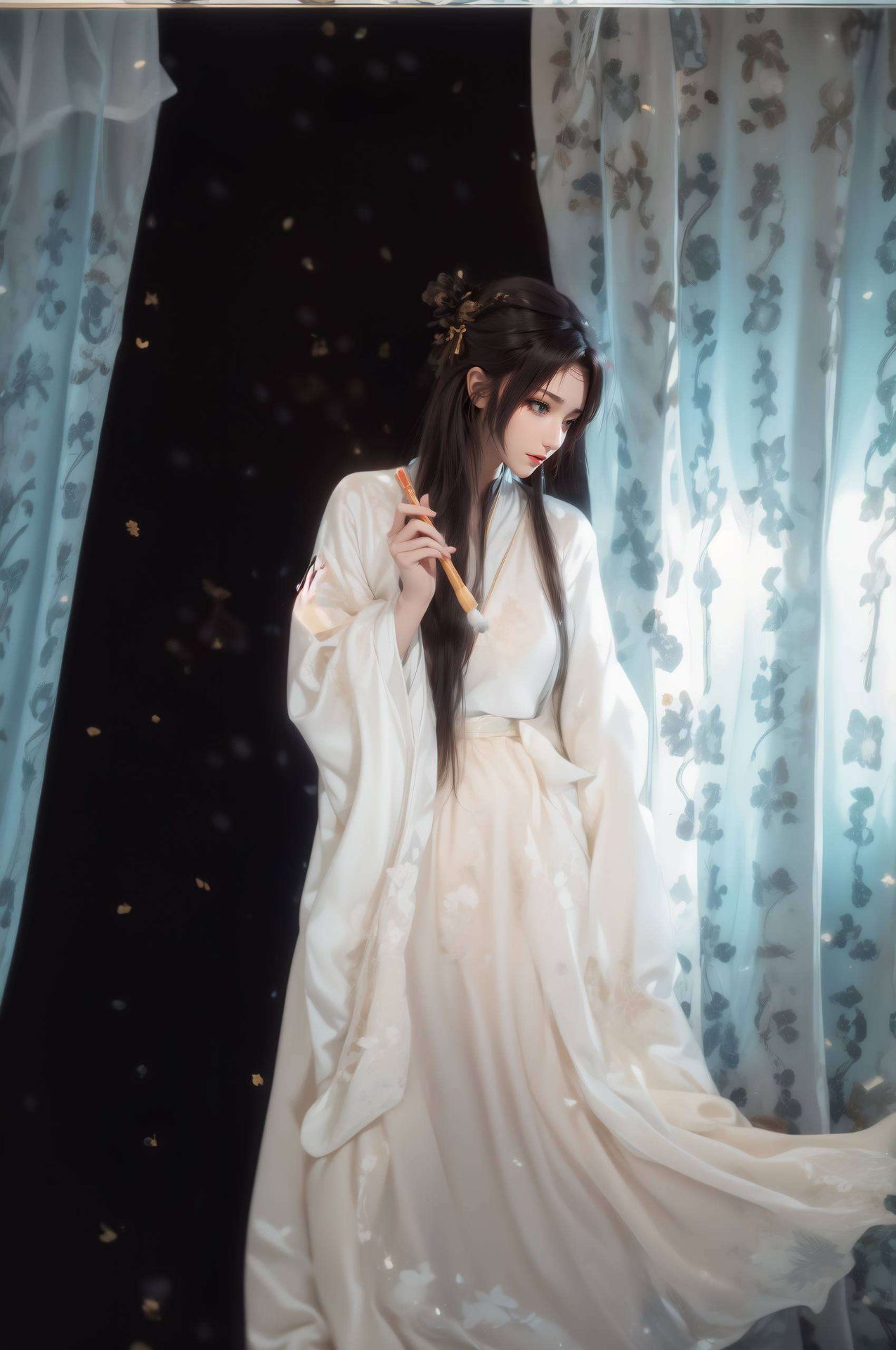 以国漫女神云韵与萧炎的浪漫结婚瞬间为灵感这幅2k复古高清壁纸