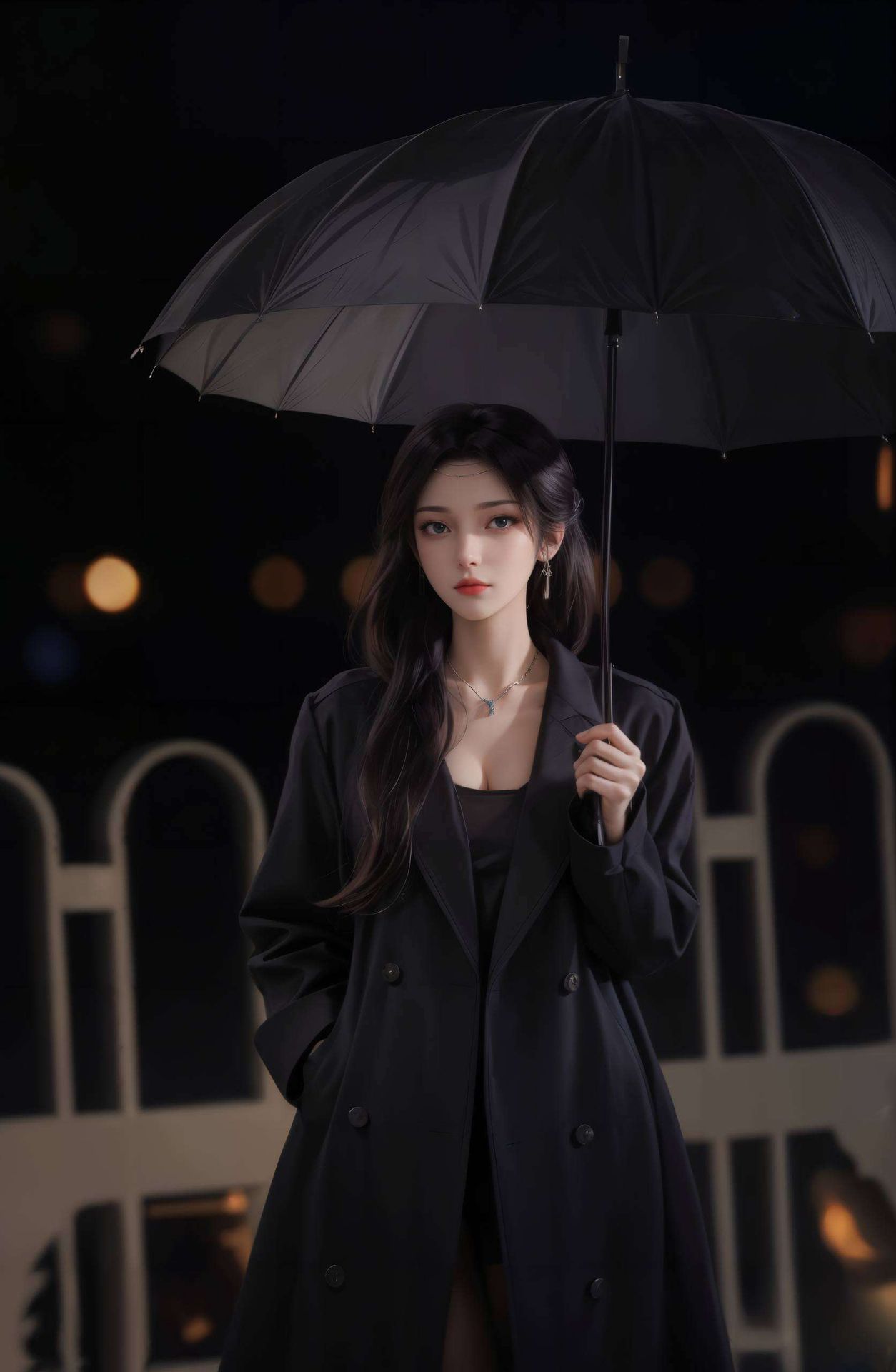 每一帧都如诗如画这幅超高清2K国漫美女背景图片