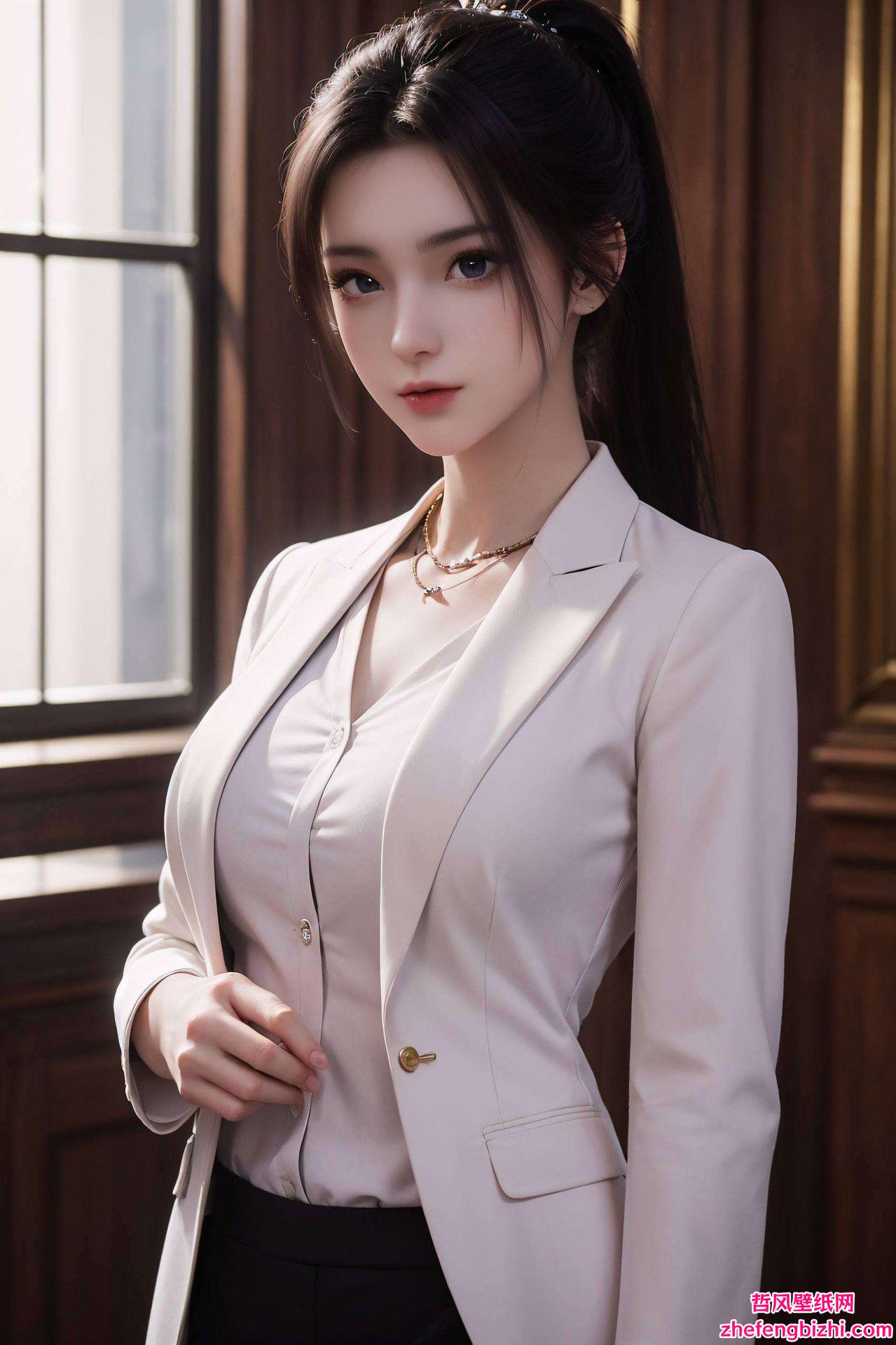 融合国漫美女古风元素女生们的桌面顿时化作古典画卷