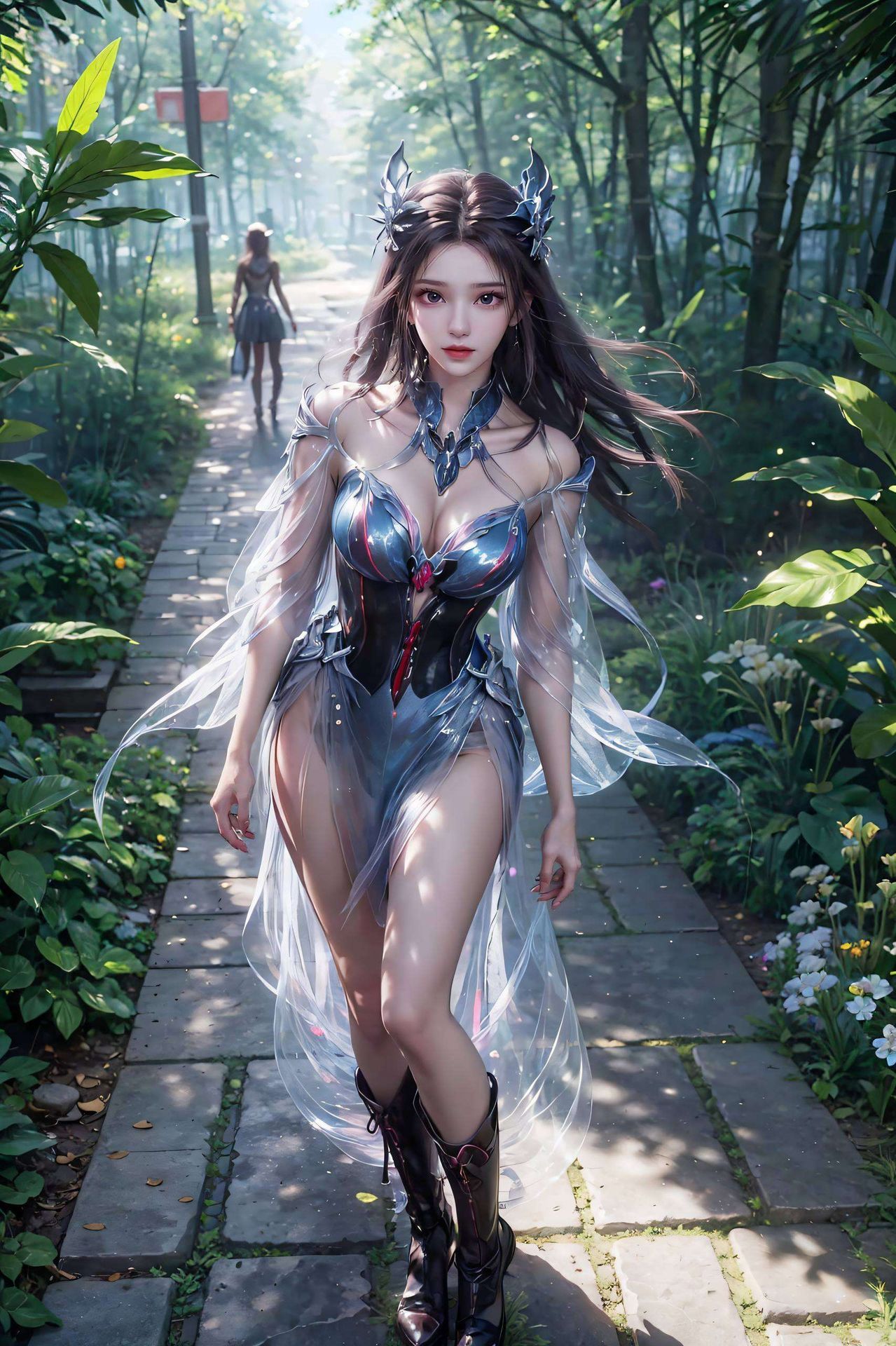 融合国漫美女的细腻笔触与AI绘画的精湛技艺免费壁纸包让你轻松拥有高清美图