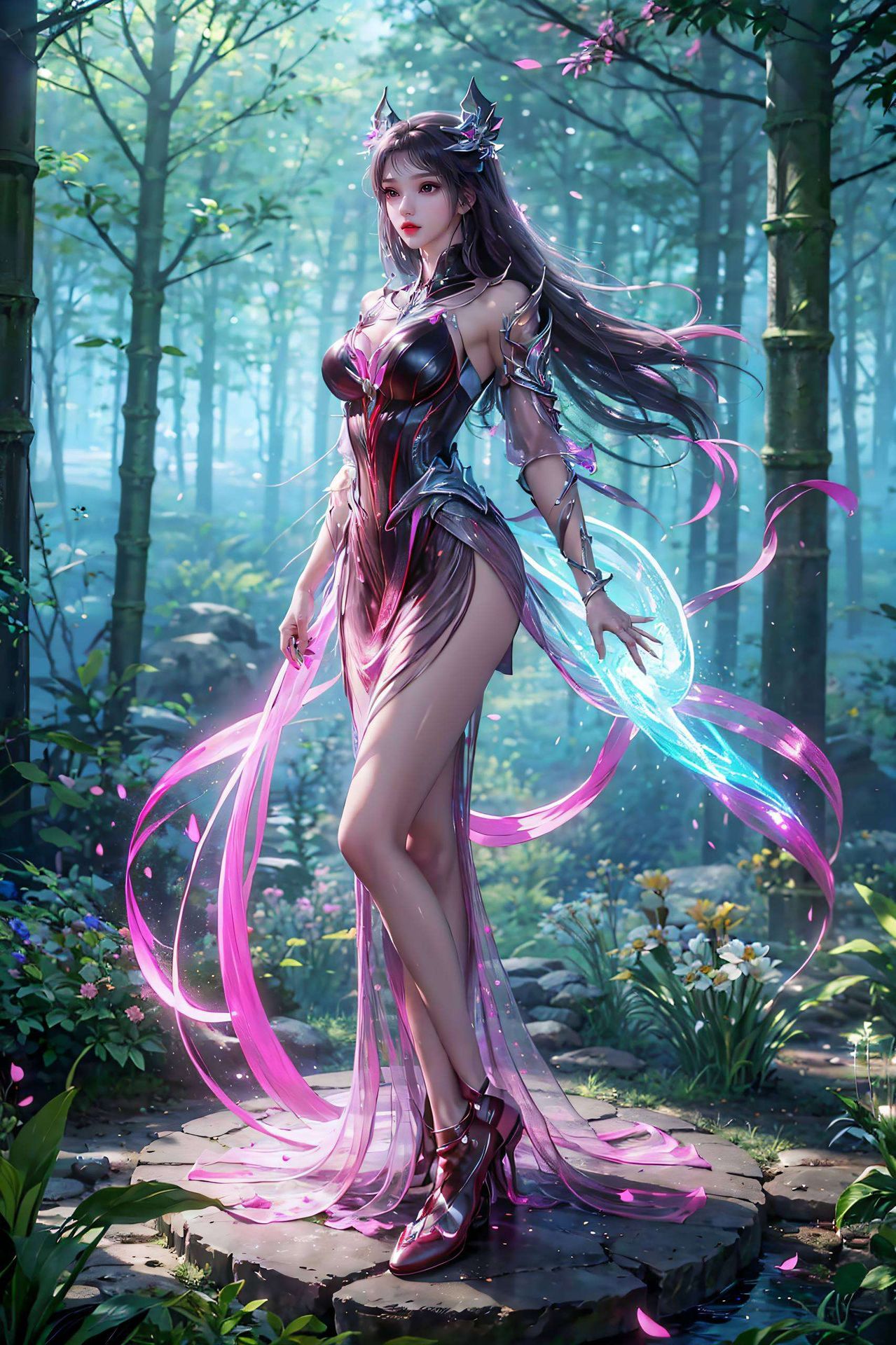 那抹清丽的身影这款2K高清的绝美壁纸