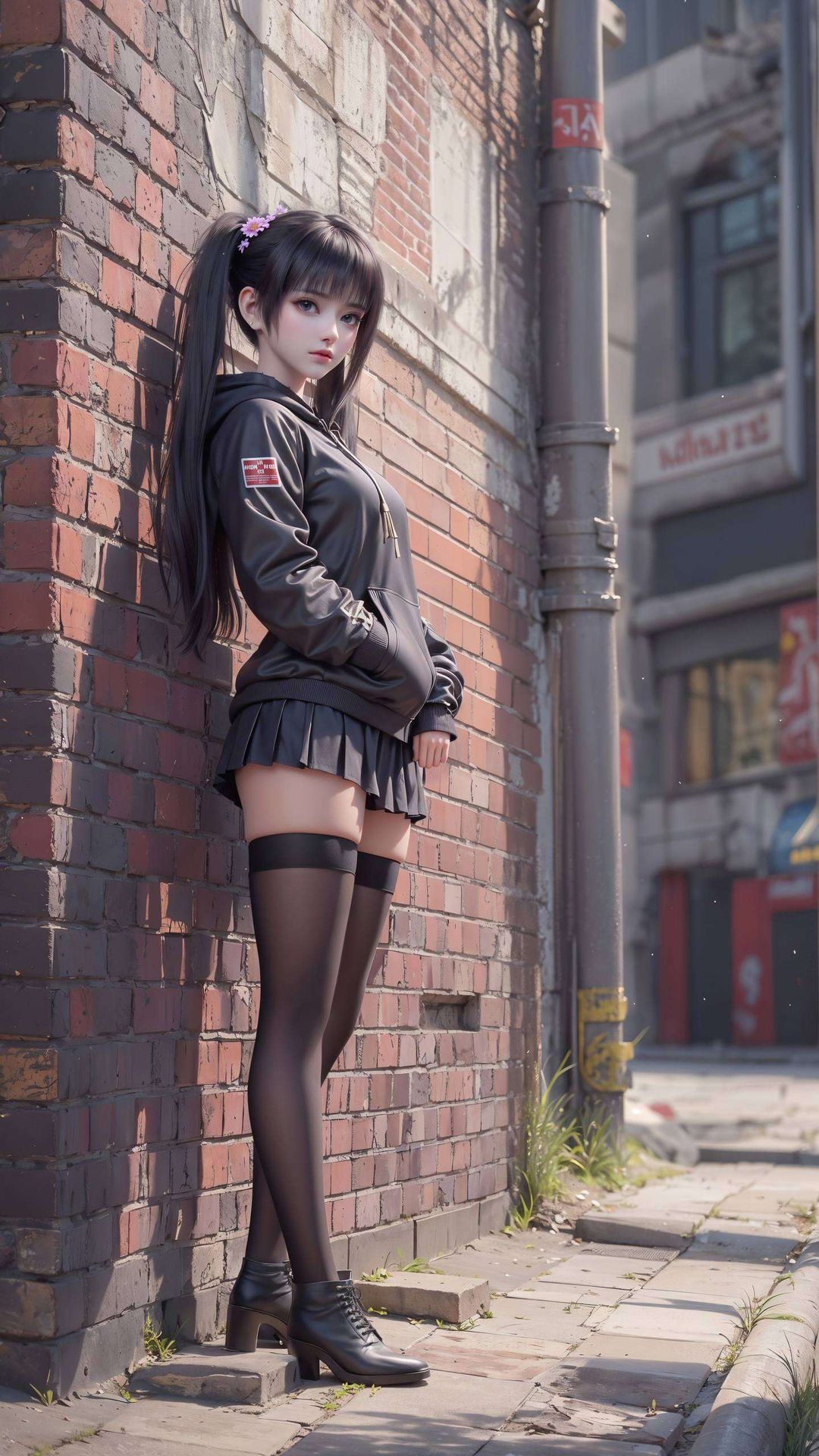 高清全屏呈现紫妍蒙面壁纸