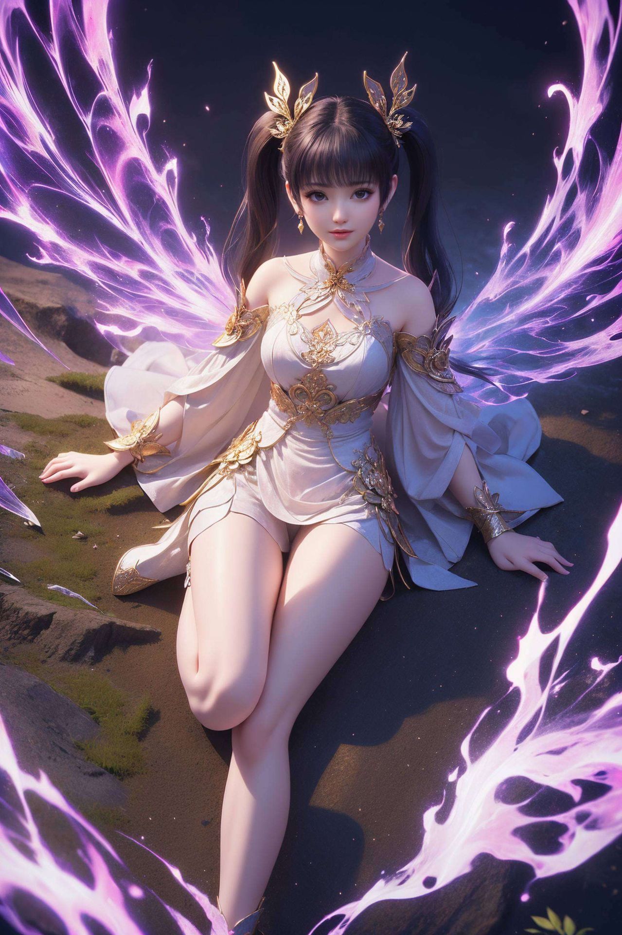 跃然于壁纸之上她的眼神深邃