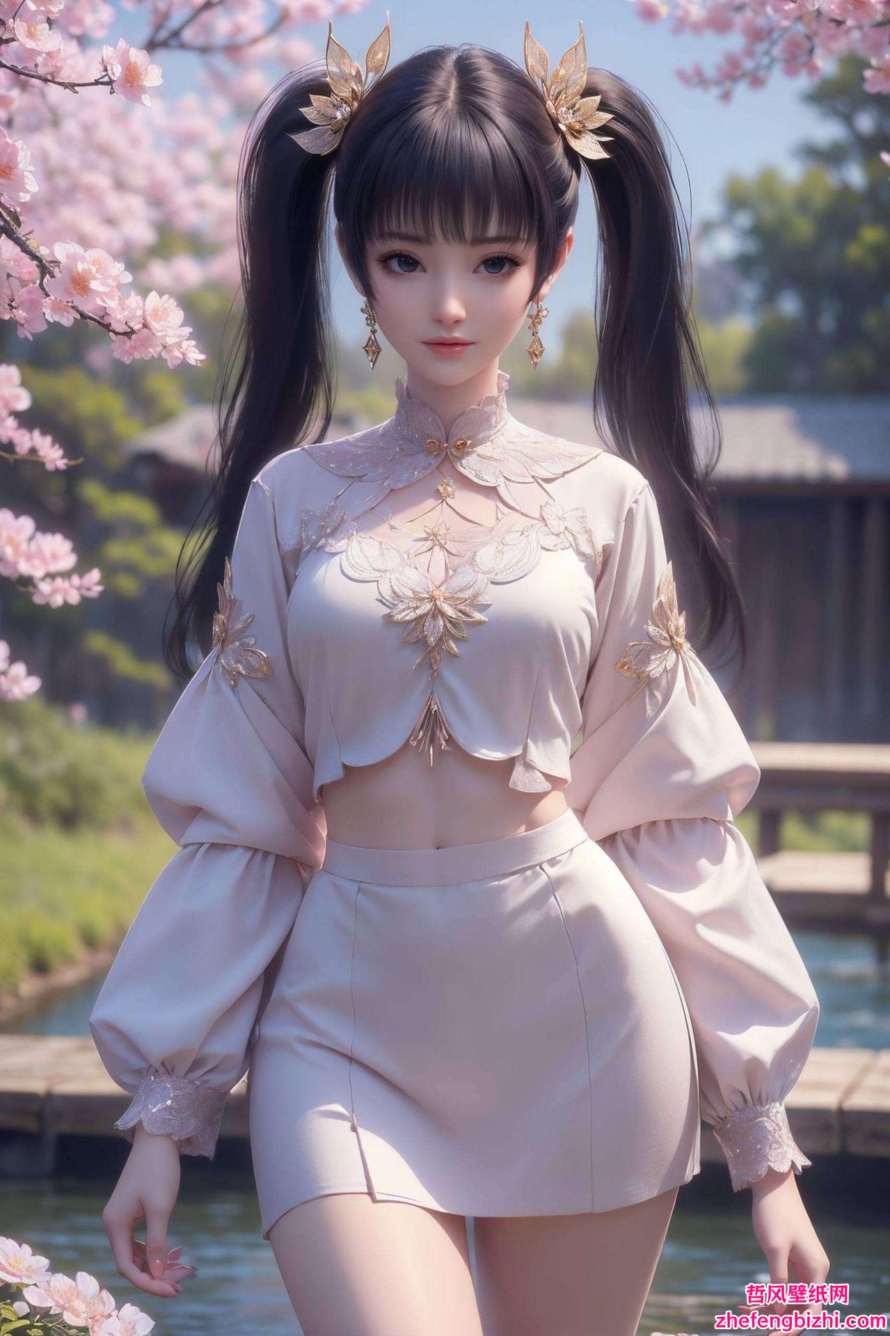 每一帧都如艺术品般精致国漫美女的灵动倩影