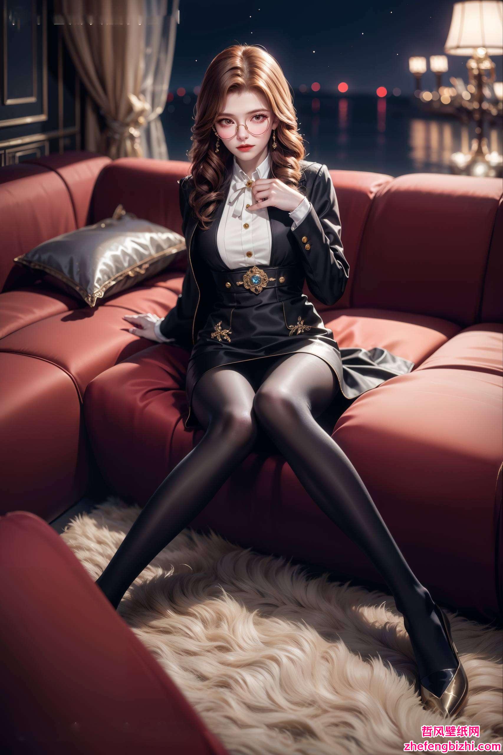 她的眼神中藏着深深的智慧她的美丽