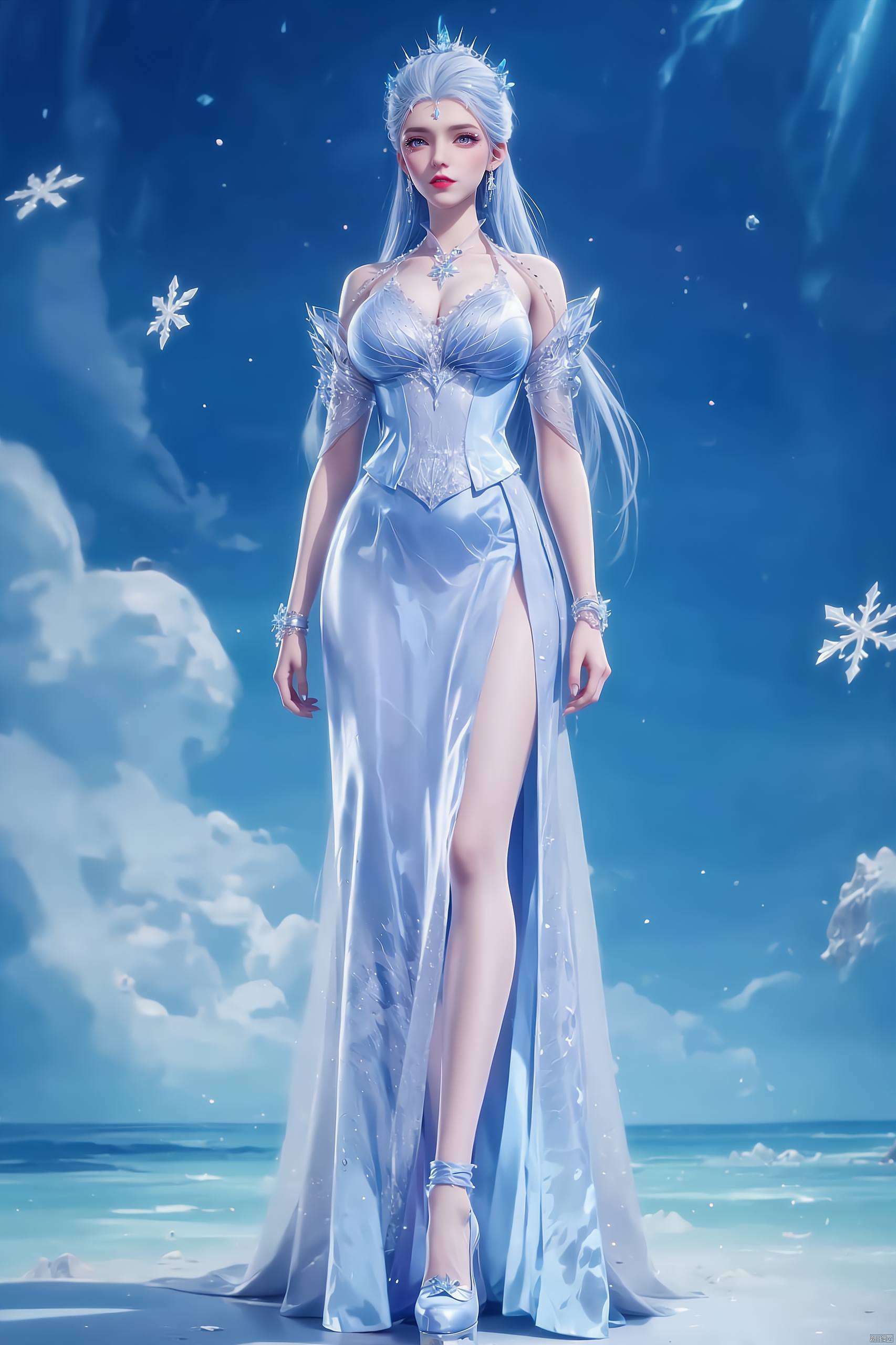 每一个转身都散发着冷艳的光芒雪女不仅实力强大