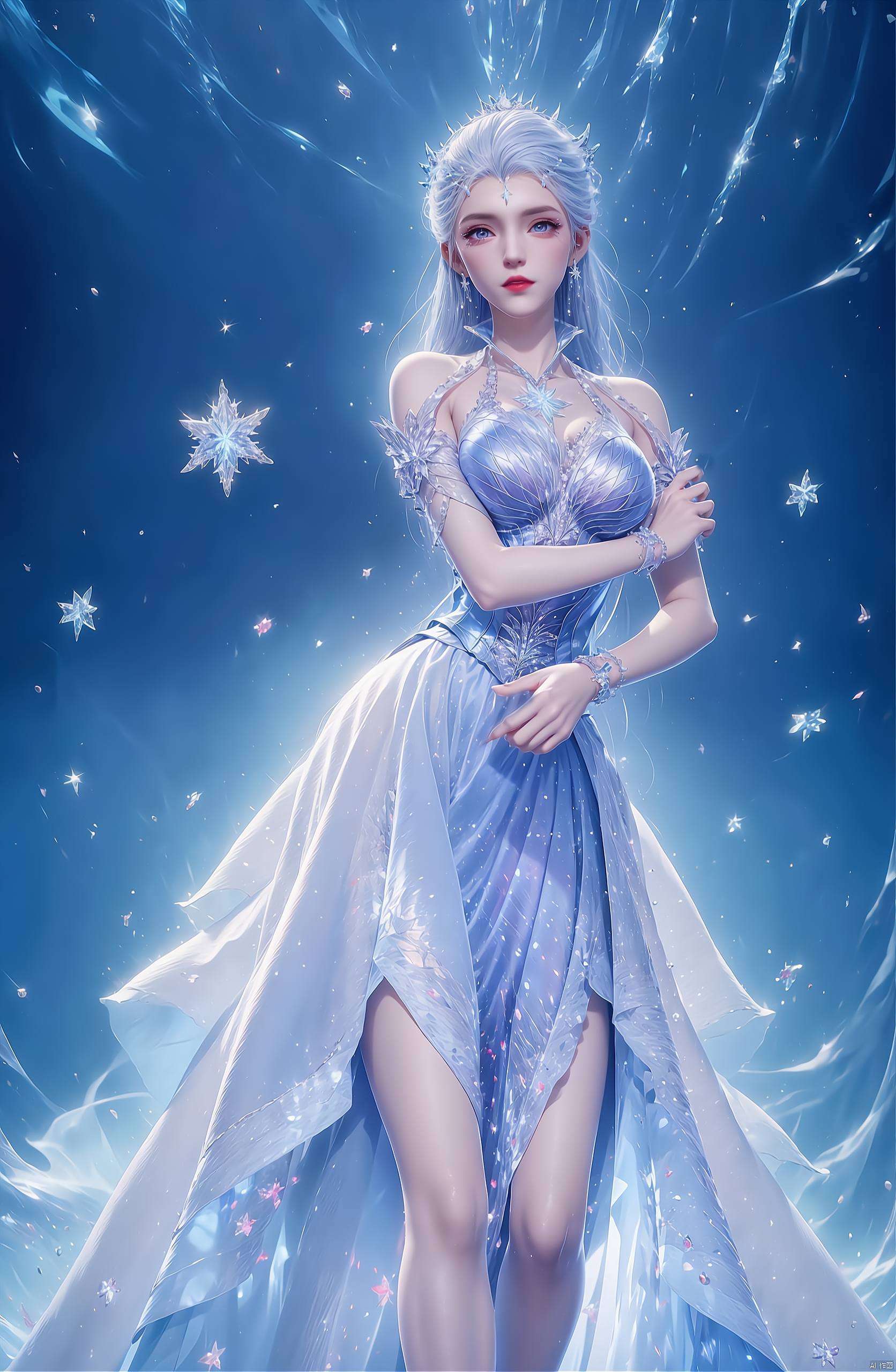 那冰雪般的气质更是让人心动不已！😍

🌸 冰天雪女宛如冬日里的一抹清新