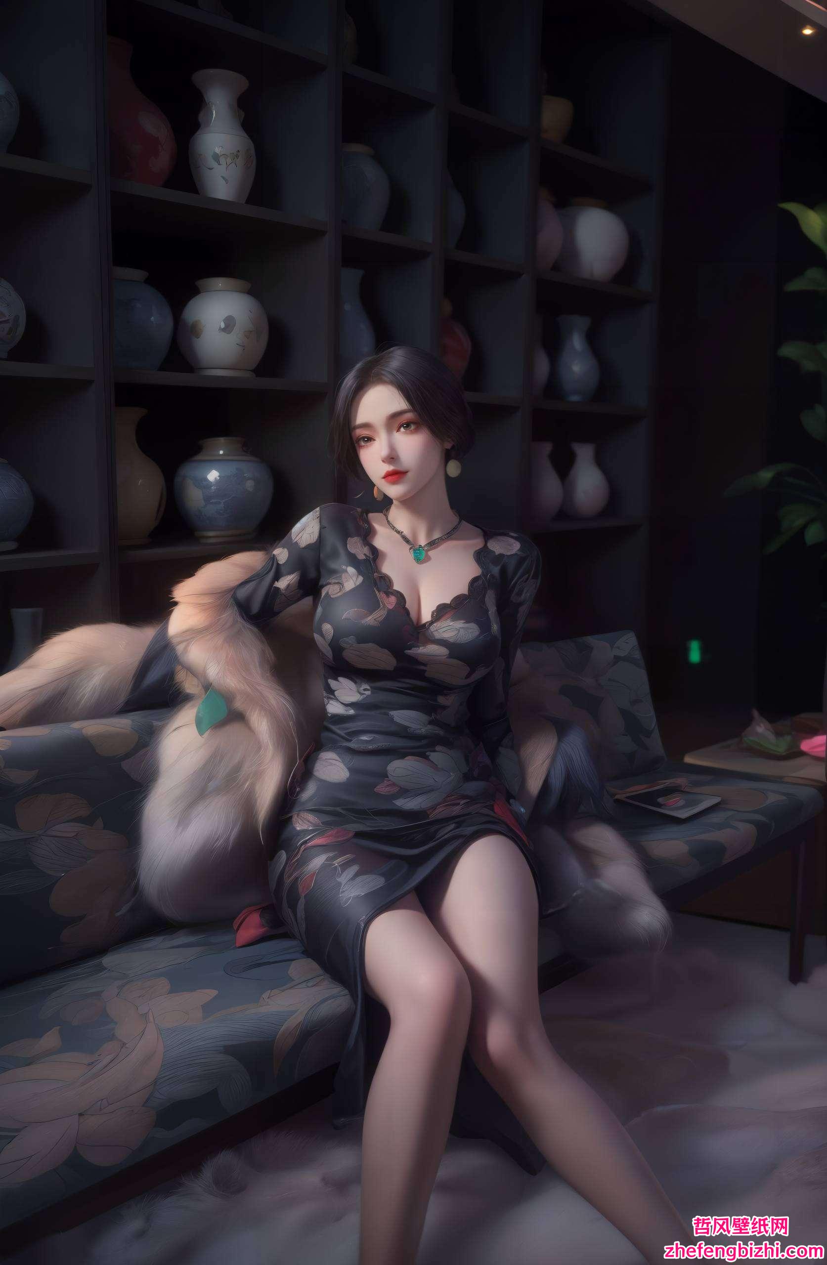 都能让人陶醉在无尽的幻想之中成功晋级为4k超清3D壁纸界的明星！🌟 她那飘逸的长发、深邃的眼眸