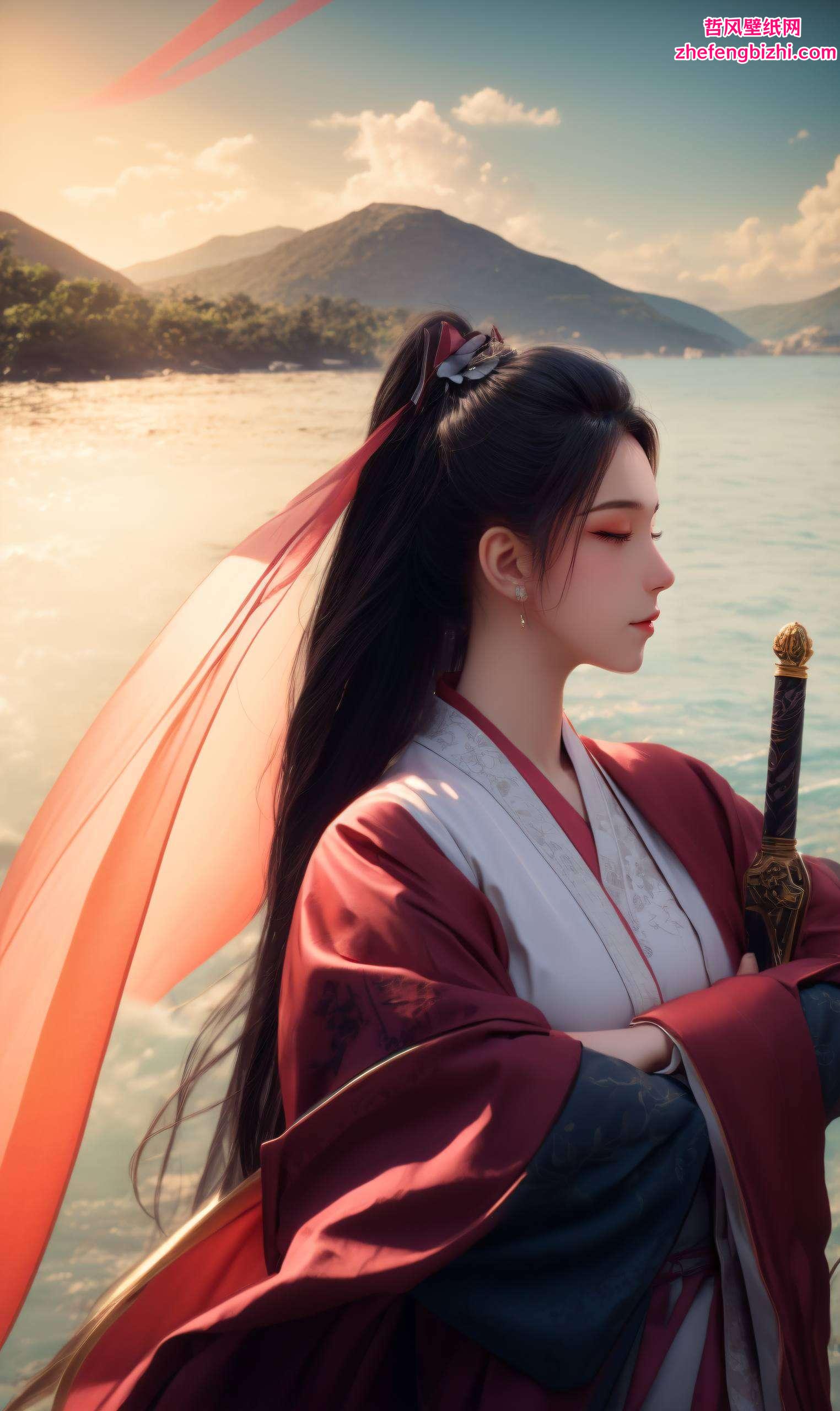 都透露着国漫美女的韵味从画卷中款款走出