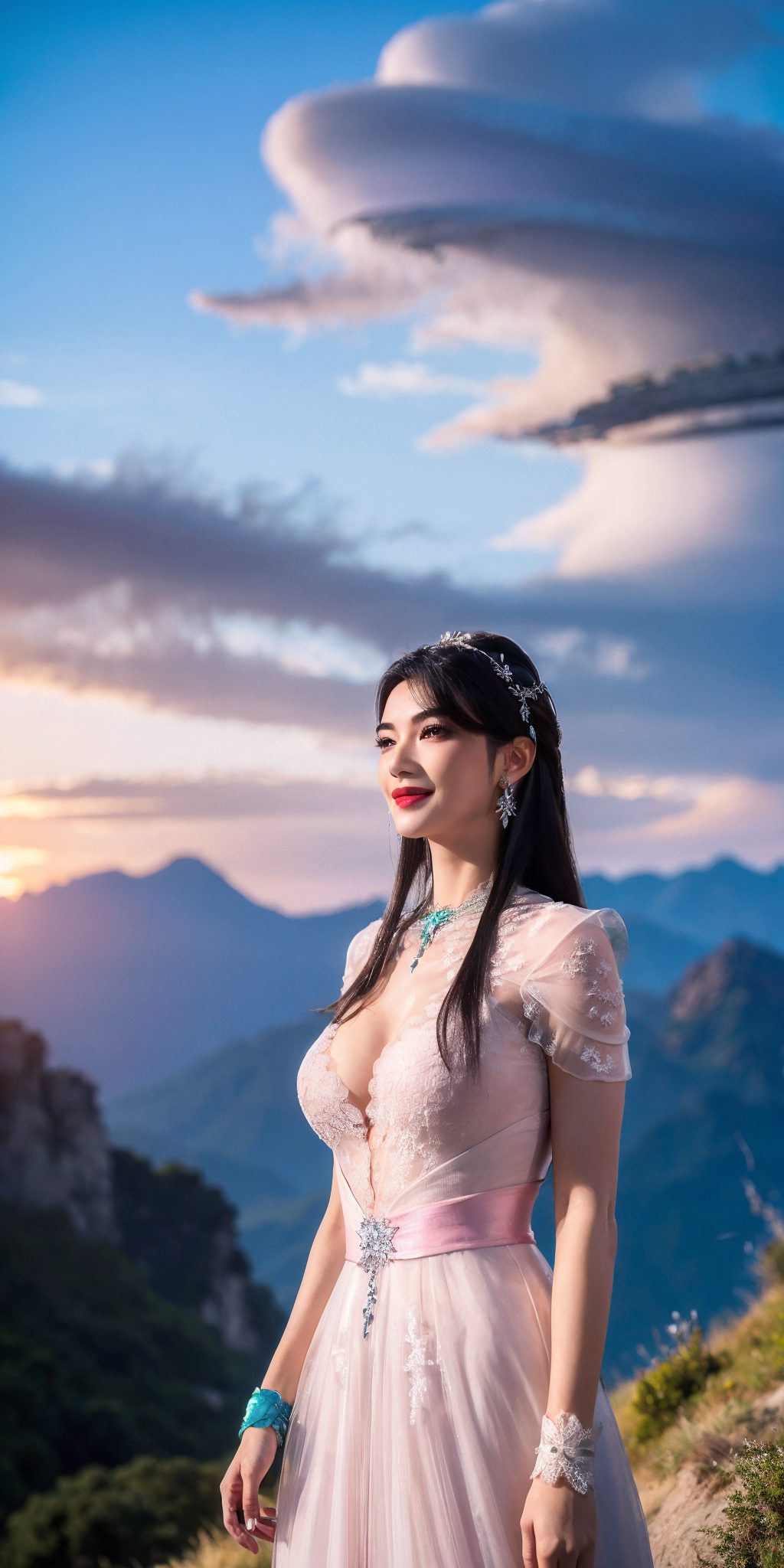 她的美眸含笑嘿