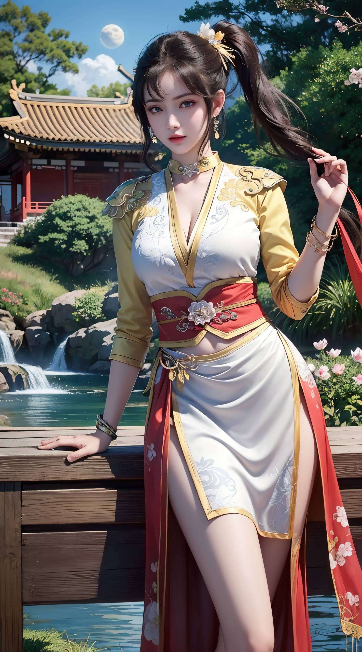 将她的风采展现得淋漓尽致她的美丽不仅是外表的华丽