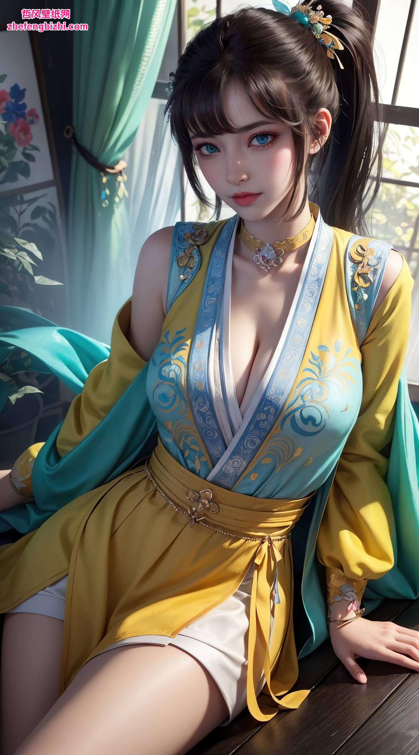 却又不失少女的甜美英气逼人
