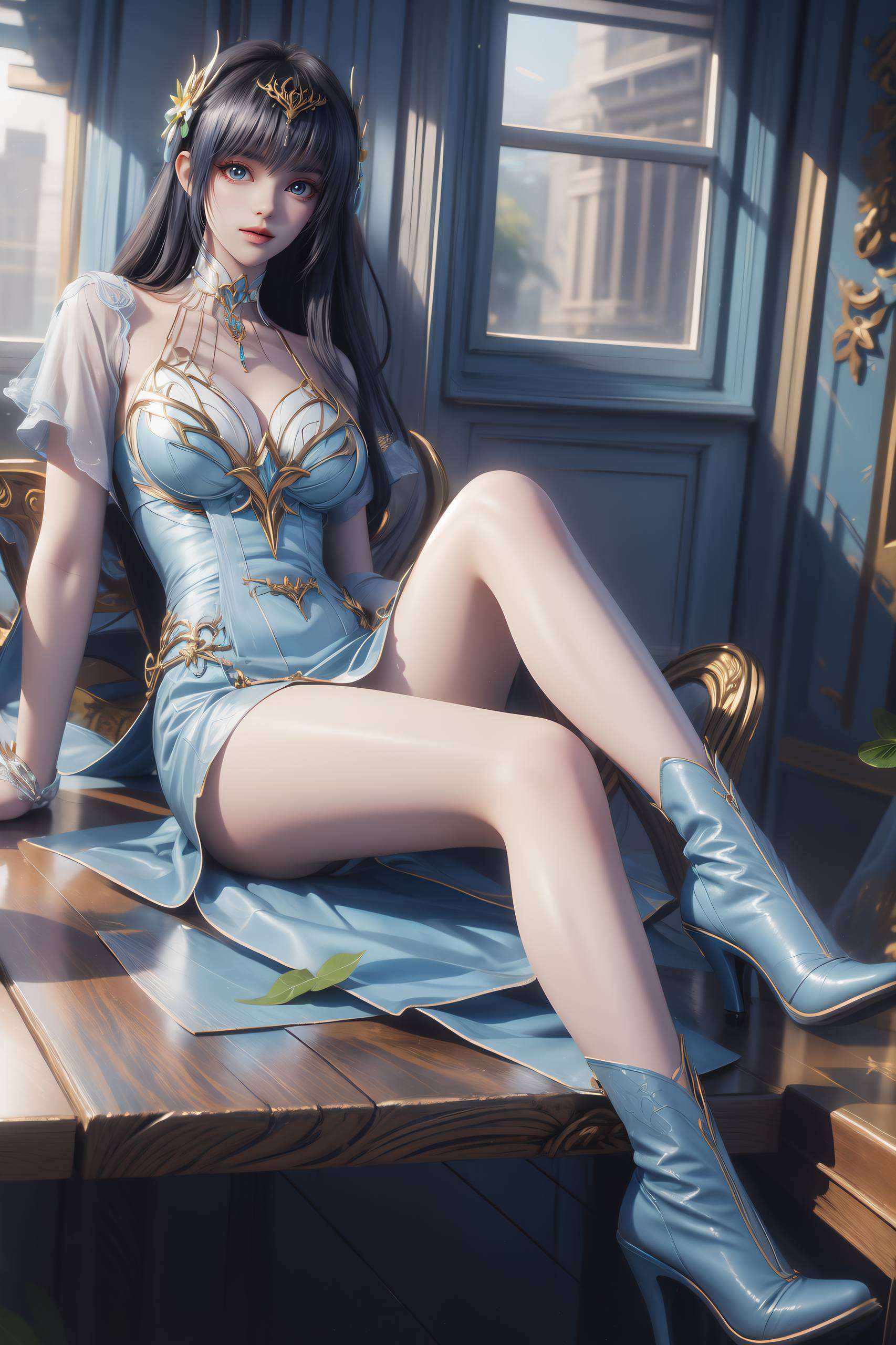 成为了无数动漫迷心中的女神她那一袭如流云般的长发