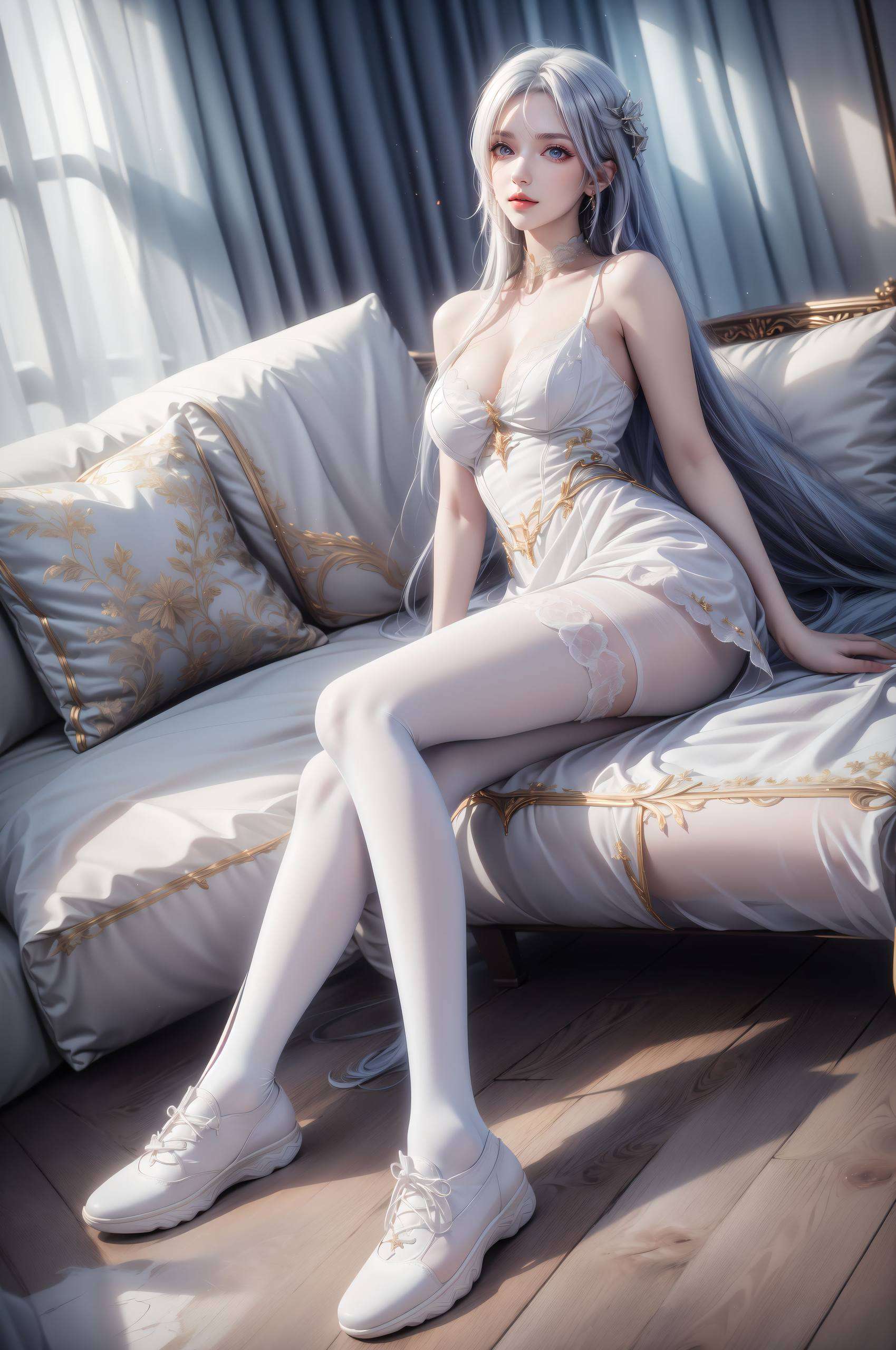 将圣采儿优雅的形象与国漫之美完美融合成为了国漫界的璀璨女神