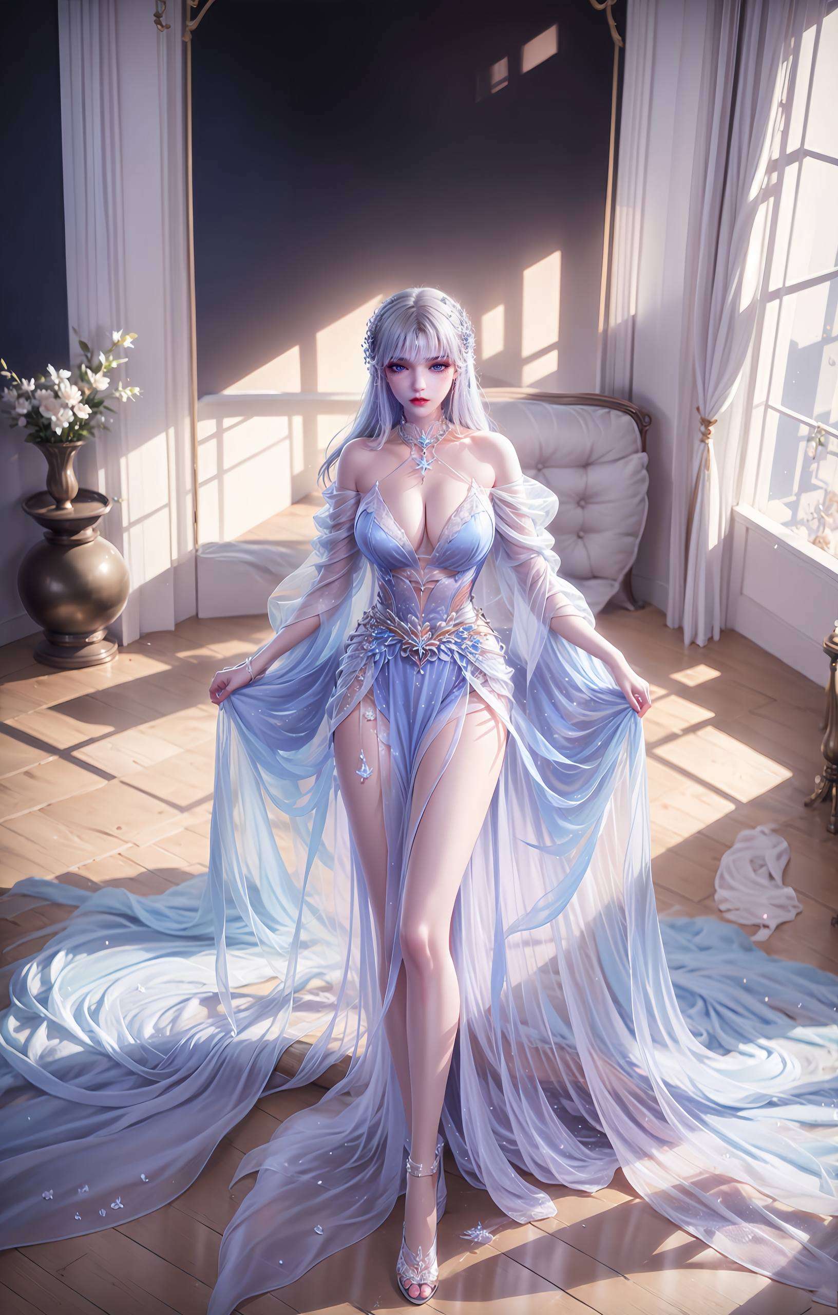 圣采儿以其独特的魅力她那如诗如画的形象